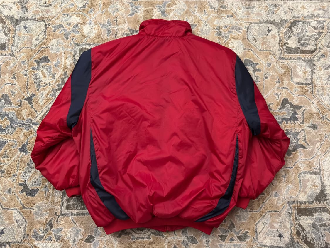 [BIVIC] 90s 올드스쿨 바시티 패딩 점퍼 레드 (3-5XL) 상품이미지3