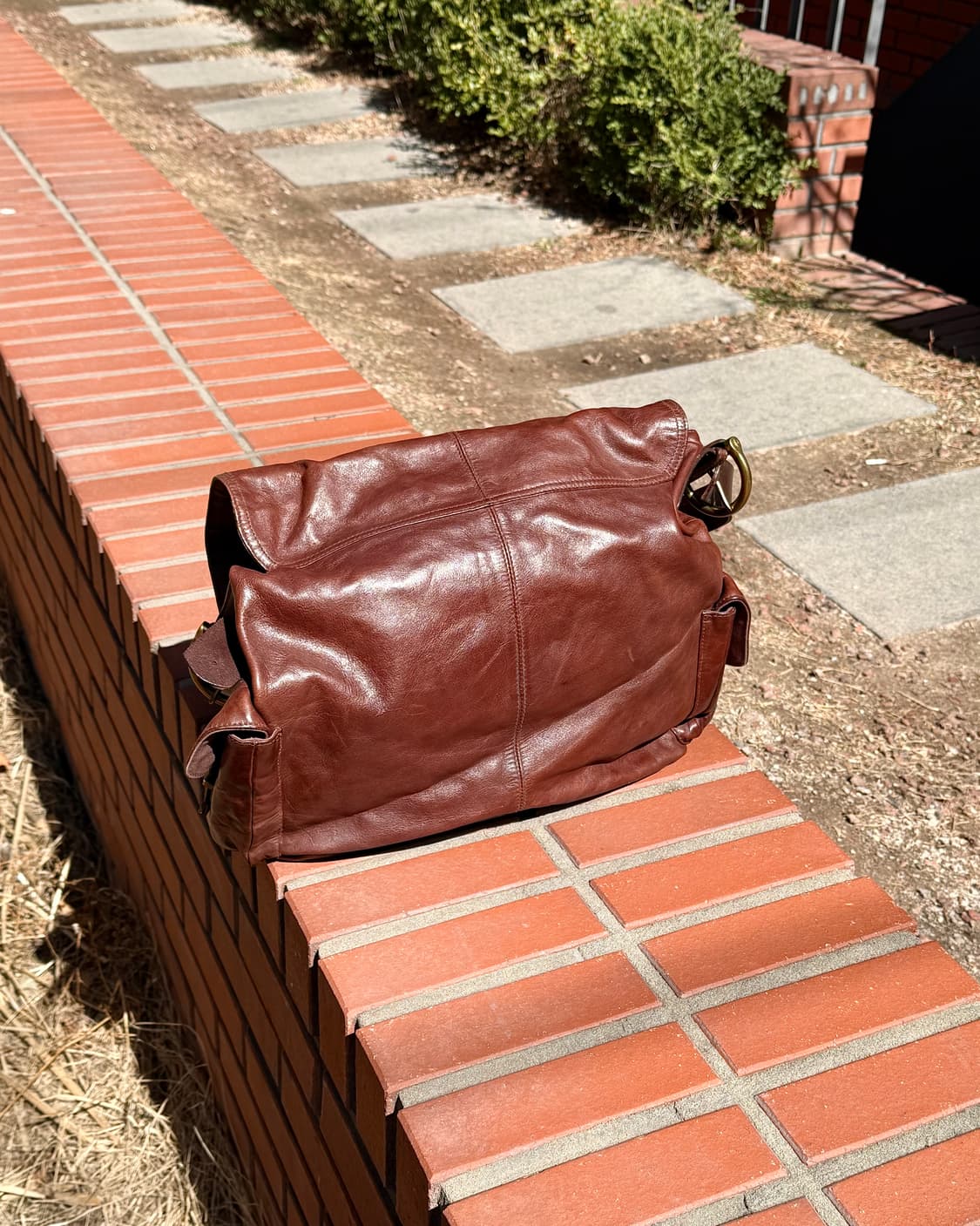 랄프로렌 브라운 카우 멀티 포켓 레더 메신저 백 상품이미지1