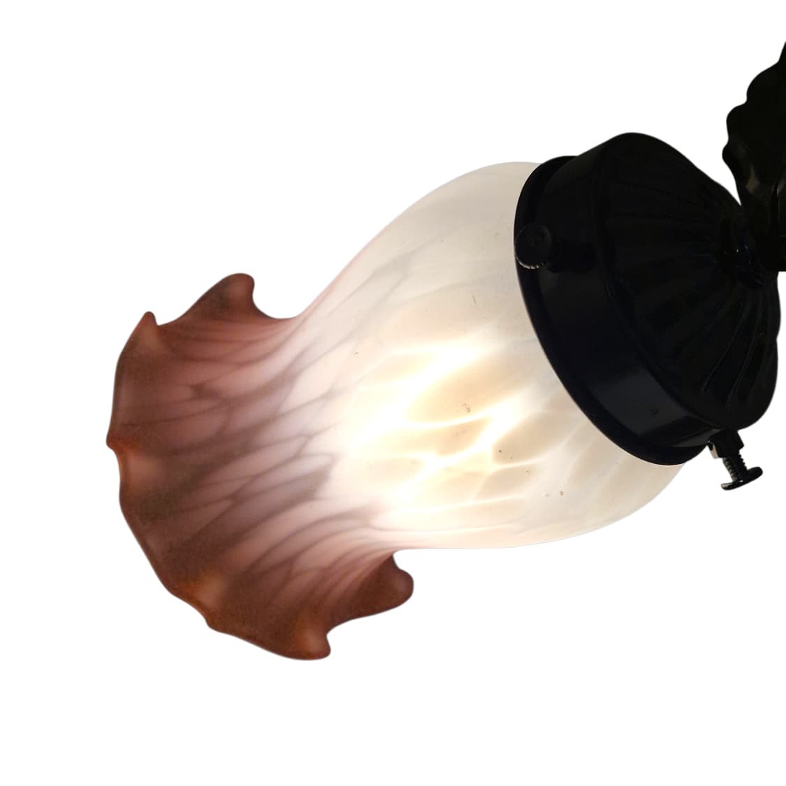 00s 레트로 불투명 프릴 쉐이드 핑크 꽃잎 램프 상품이미지4