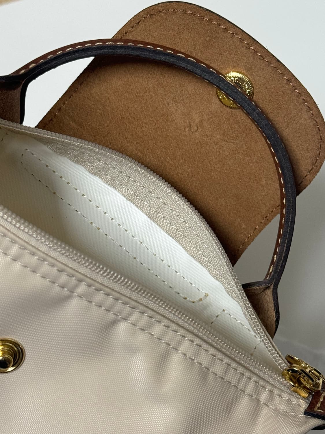 (실착용X) 롱샴 르 플리아쥬 오리지널 핸들 파우치 미니 상품이미지8