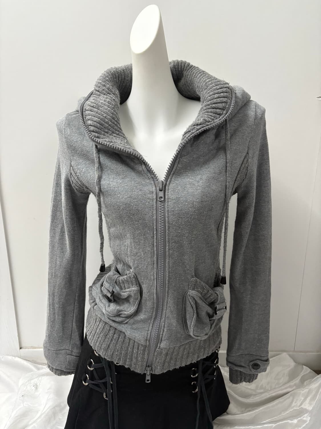 Y2K 투웨이 후드집업 상품이미지3