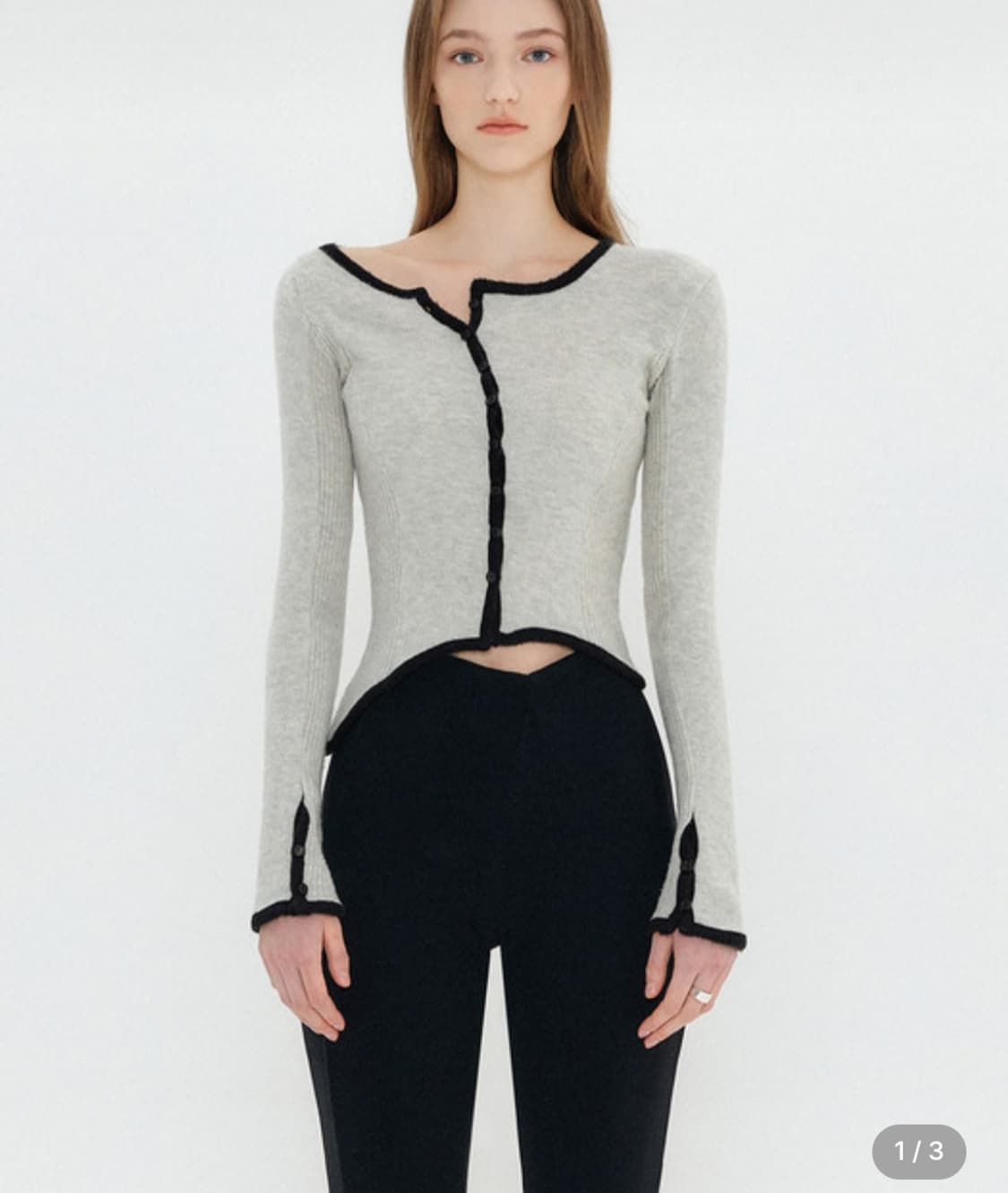 유즈 언발란스 헤어리 가디건 상품이미지3