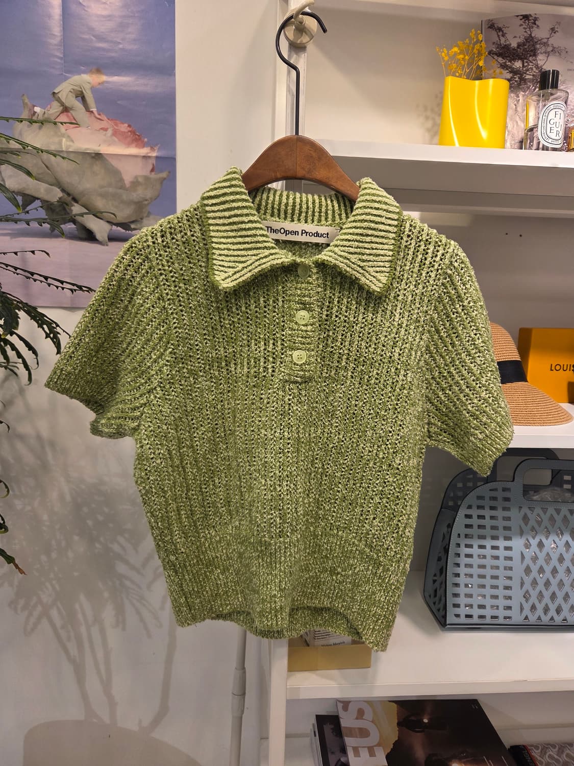 더오픈프로덕트 글리터 니트 카라티 상품이미지1