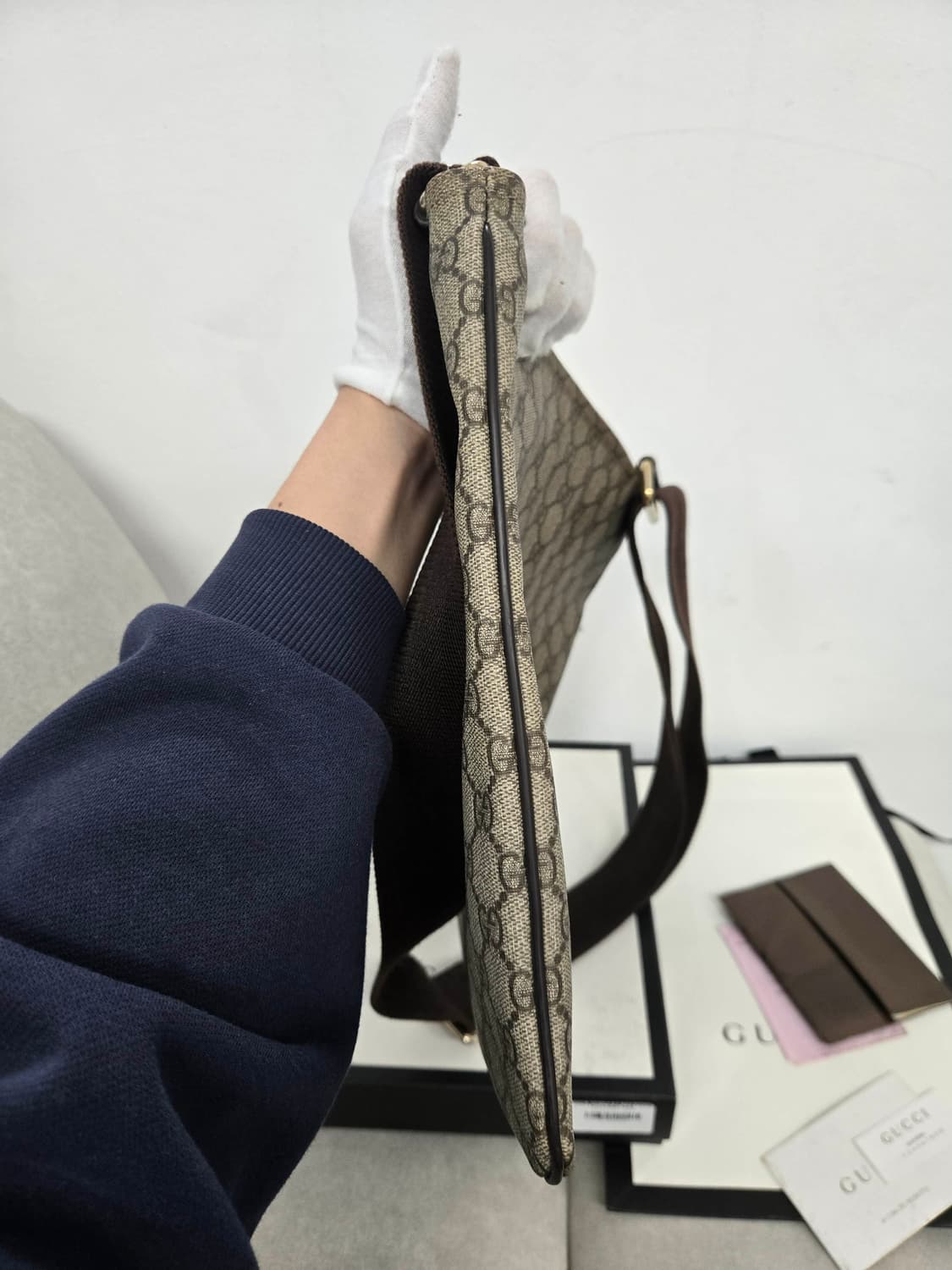 [보증서 정품] 구찌 시그니처 숄더백 상품이미지3