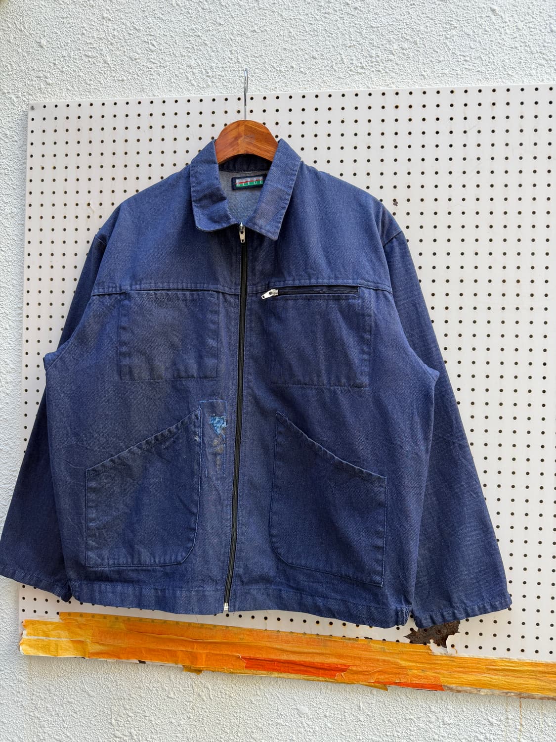 1990s BARBE BLEUE FRENCH DENIM 데님프렌치워크자켓 상품이미지4