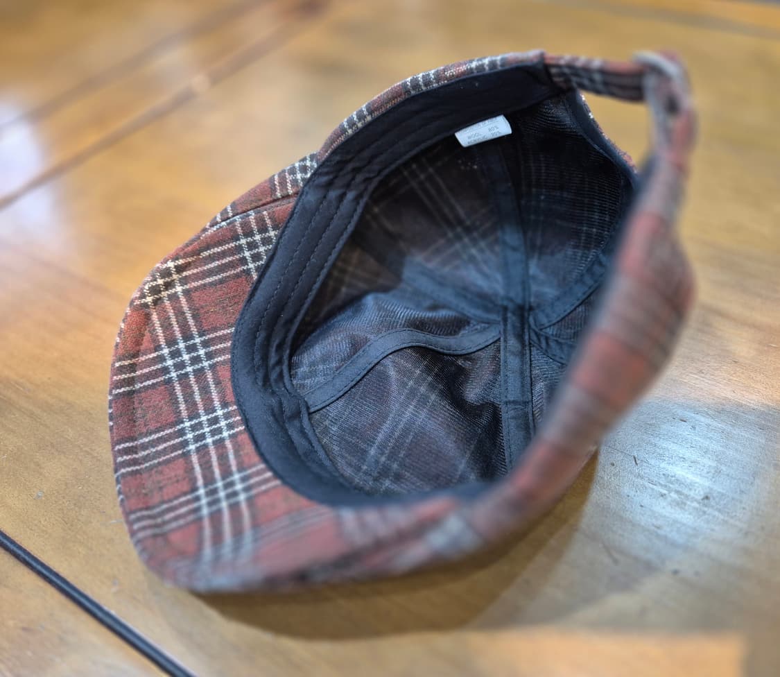 브라운 체크 헌팅캡 상품이미지5