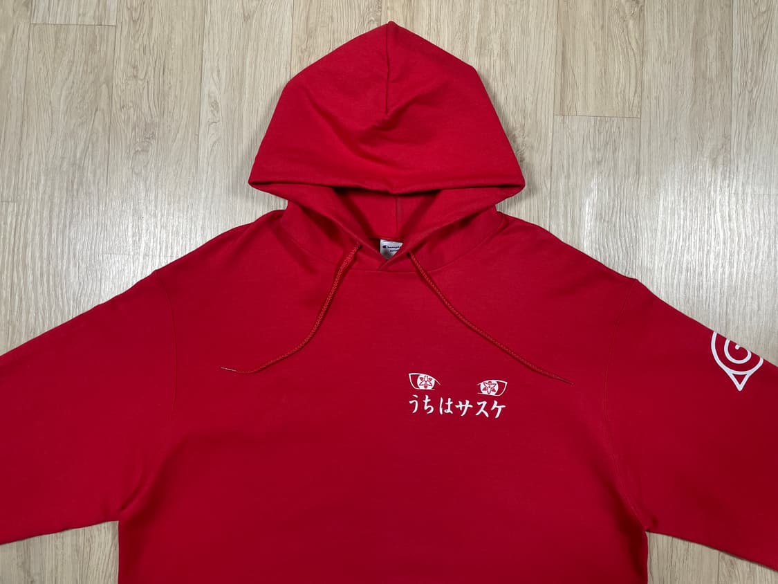 110) 챔피온 X 나루토 우치하사스케 후드티 상품이미지1