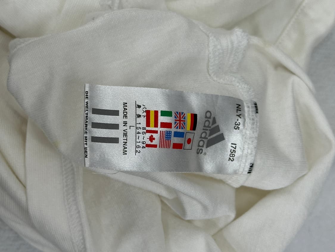 일본 아디다스 프릴 아노락 기능성 반팔 티셔츠 레어 스포티 스포츠  상품이미지4