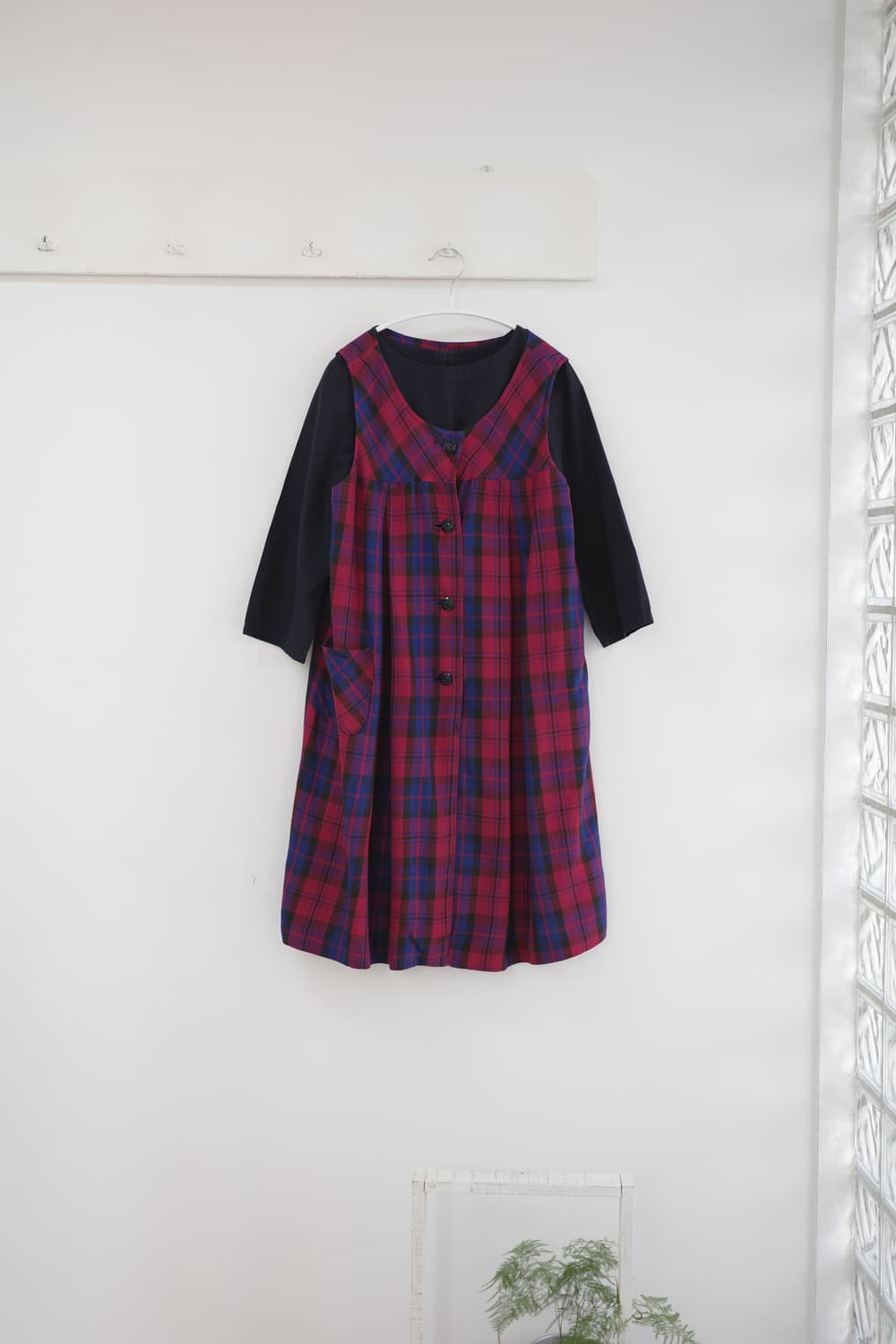tartan check sleeveless one-piece 상품이미지5