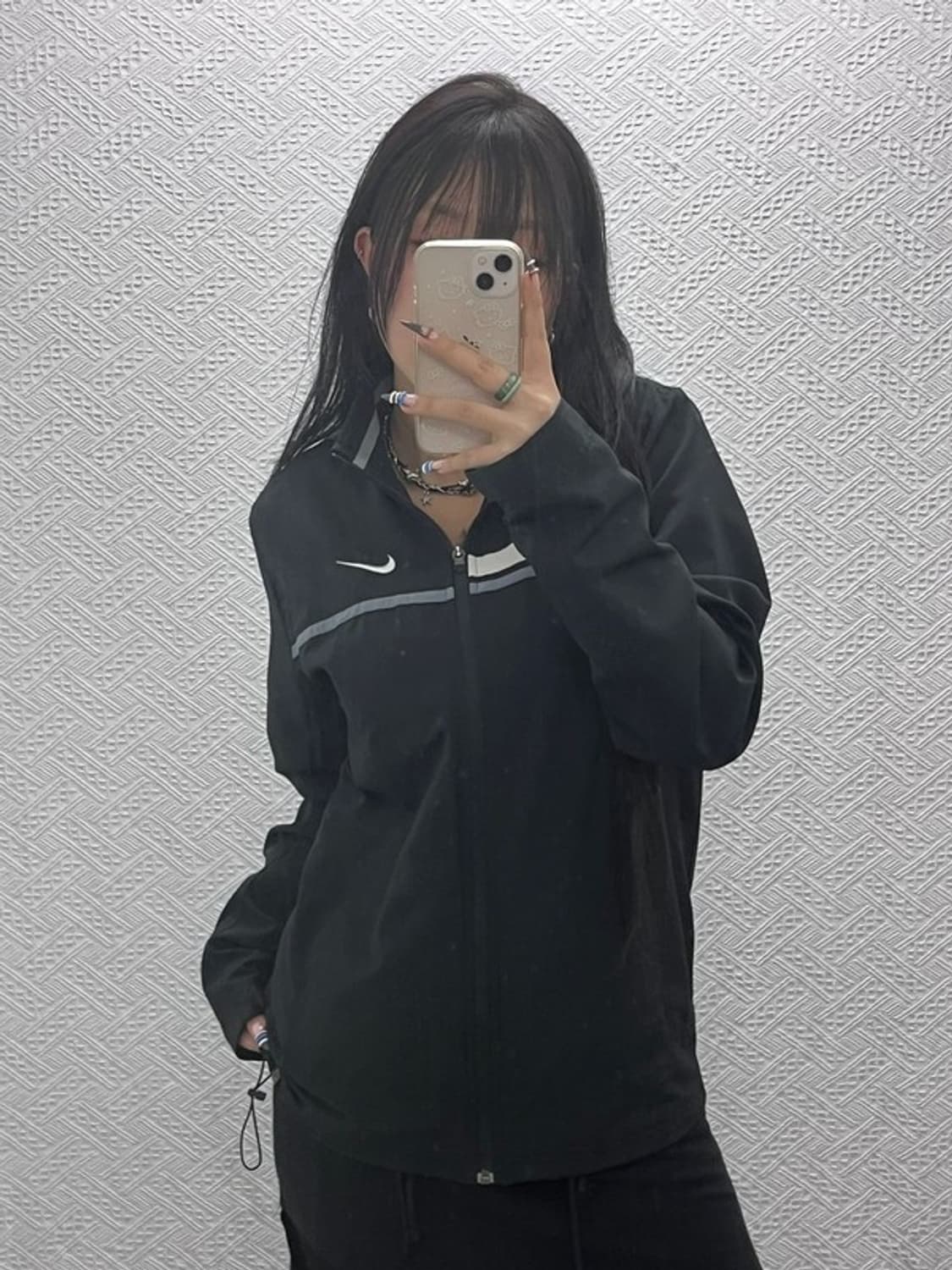 나이키 드라이핏 스우시 배색 바람막이 자켓 M C07609 상품이미지2