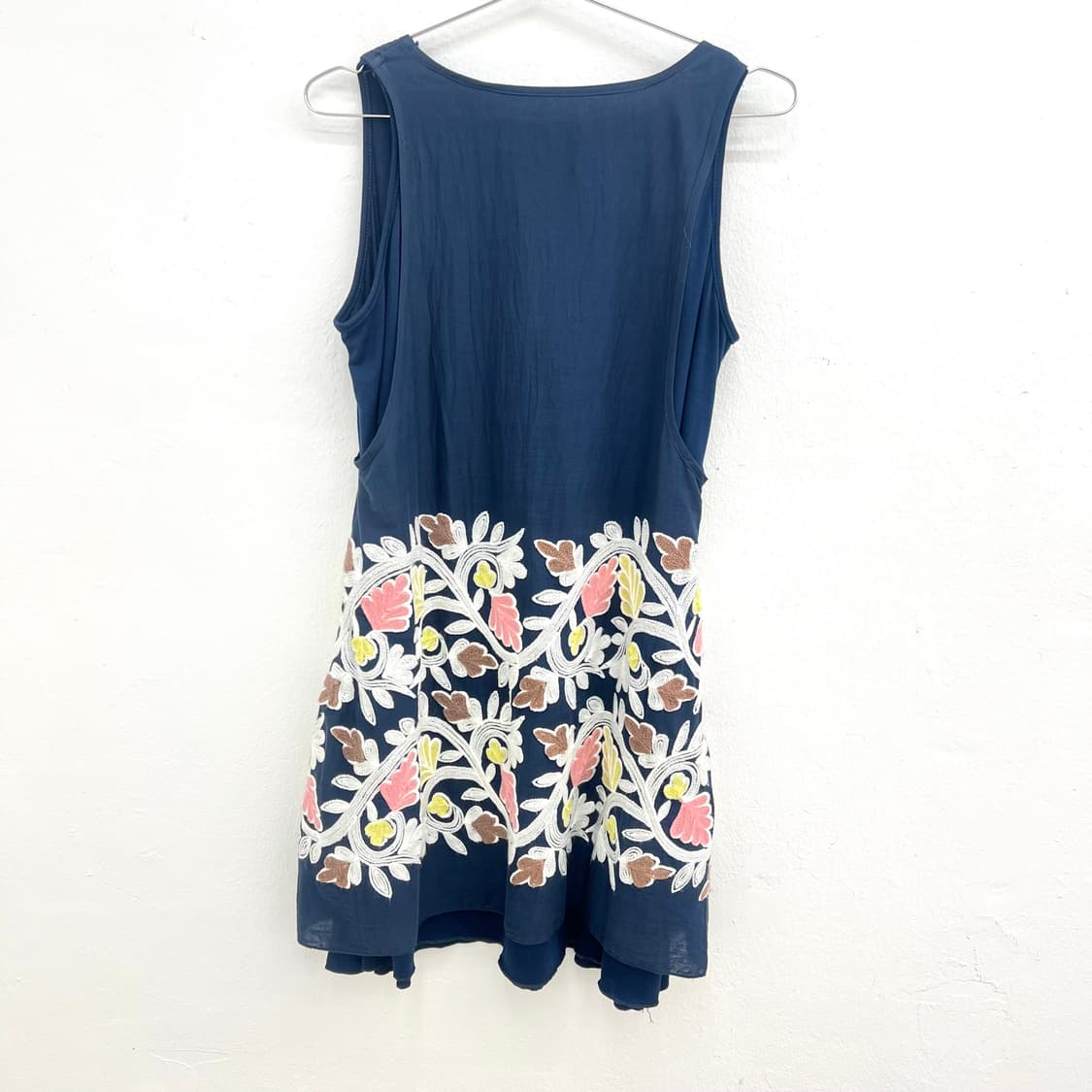 Navy embroidered tank dress 상품이미지2