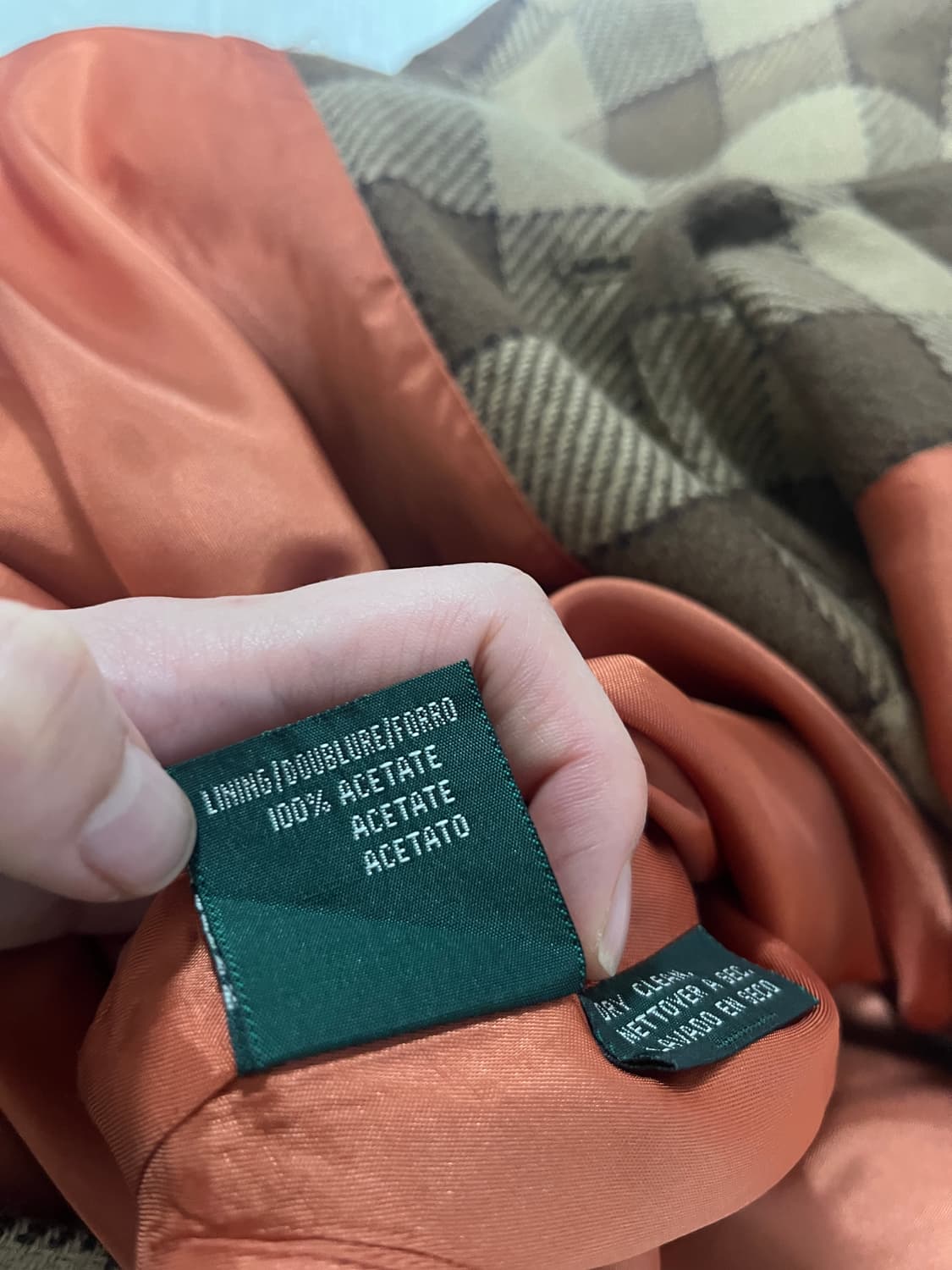 랄프로렌 체크 셔츠 코트 (울100) 상품이미지8