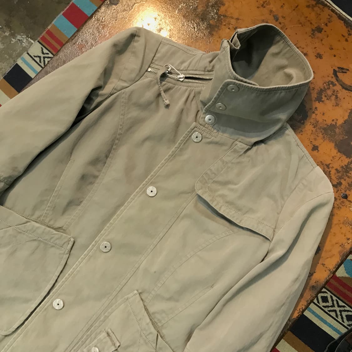 디젤 그레이카키 지퍼 디테일 야상 점퍼 여성 55 66 사이즈  상품이미지2