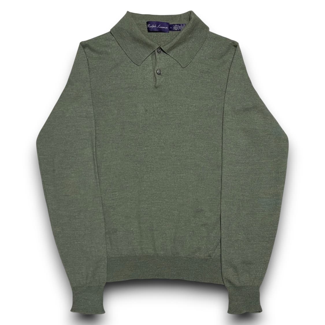 Polo Ralph Lauren 퍼플라벨 민트그린 카라 니트 상품이미지1