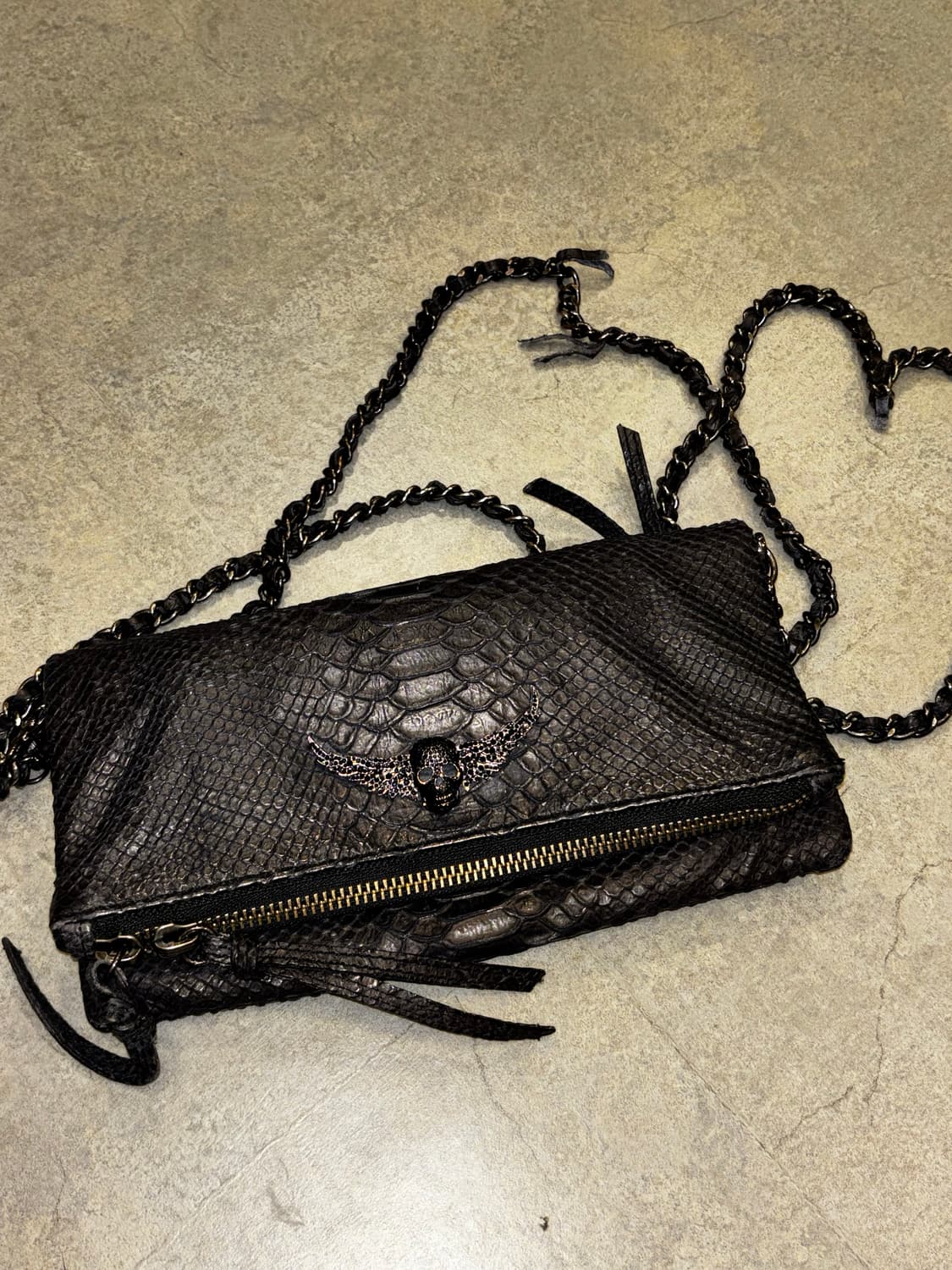 Zadic&voltaire 자딕앤 볼테르 뱀피가죽 가방 희귀 락시크 상품이미지2