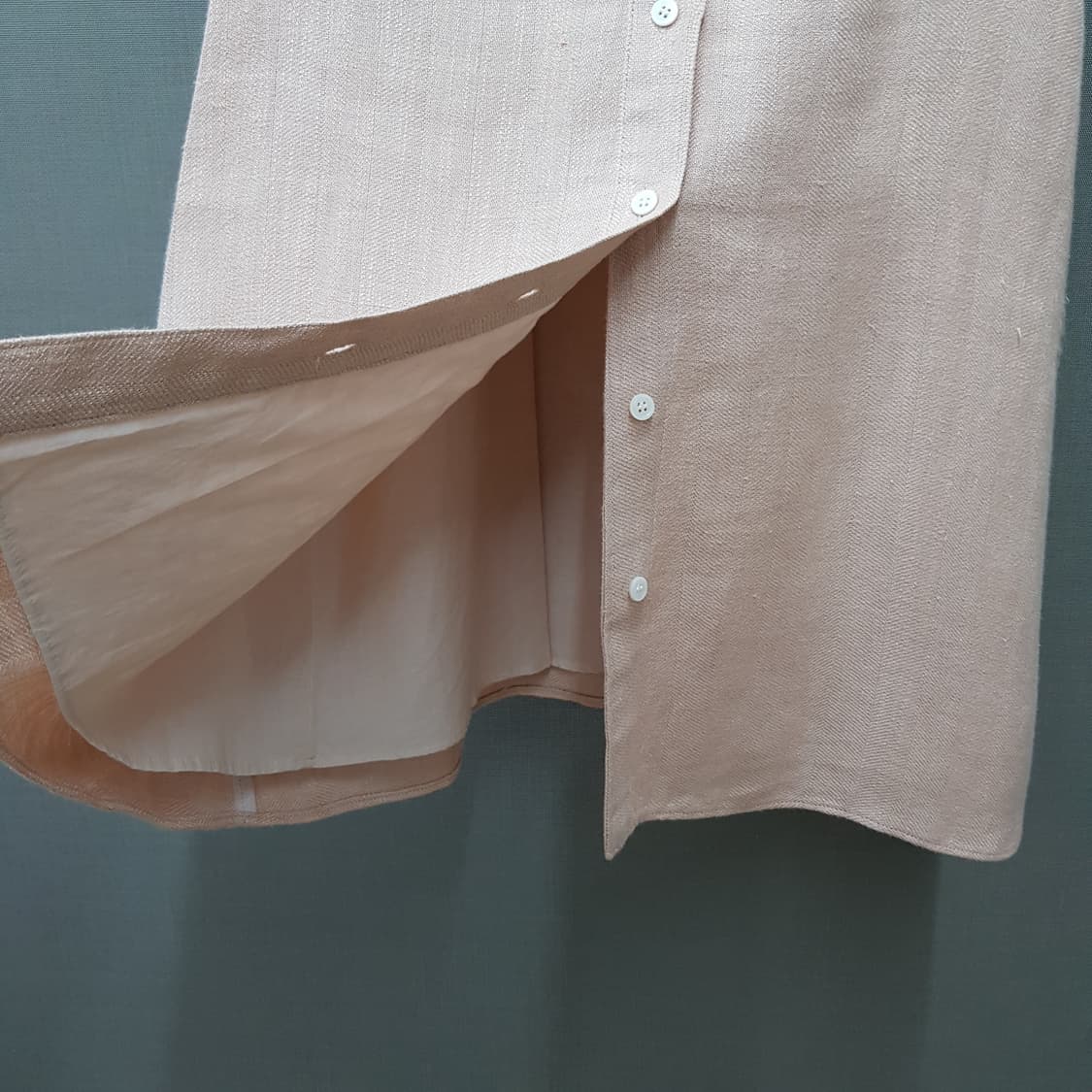 Theory 띠어리 린넨 혼방 셔츠형 원피스 0사이즈 상품이미지5