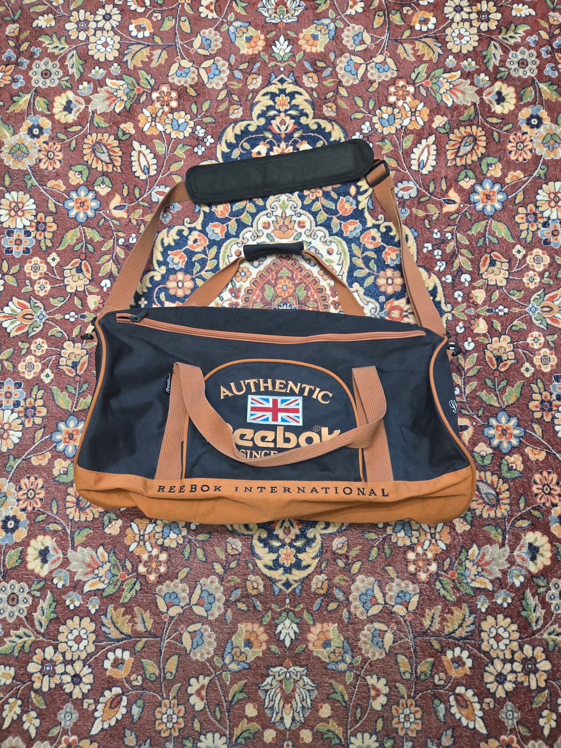 90s 빈티지 리복 REEBOK 로고 더플백 (더블 라인) 상품이미지1