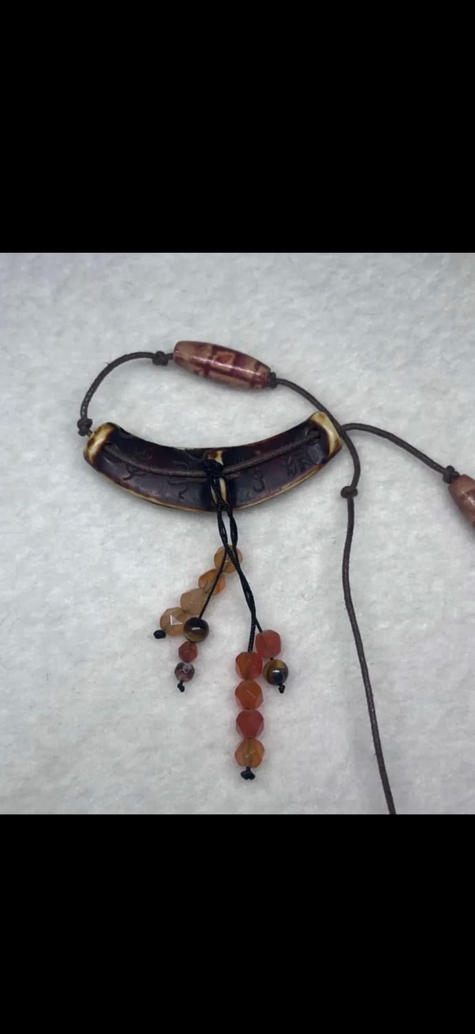 빈티지 리얼우드 오리엔탈 모리 목걸이 레테 상품이미지2