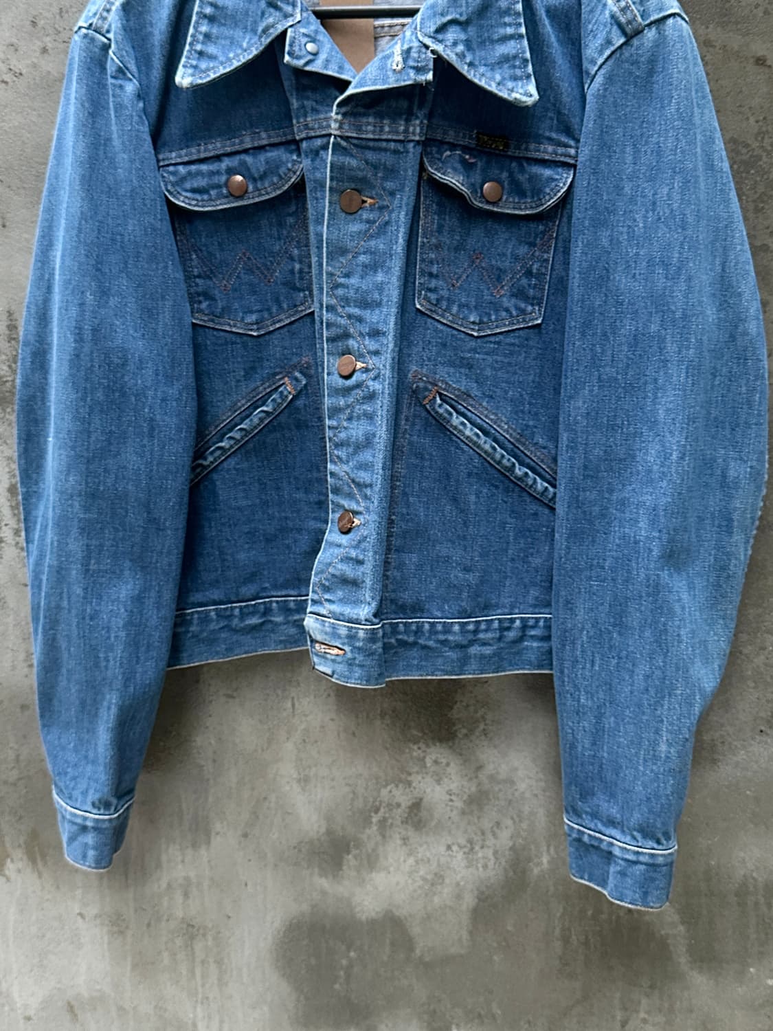 70’s USA Made 랭글러 126MJ 셀비지 데님 자켓 상품이미지7