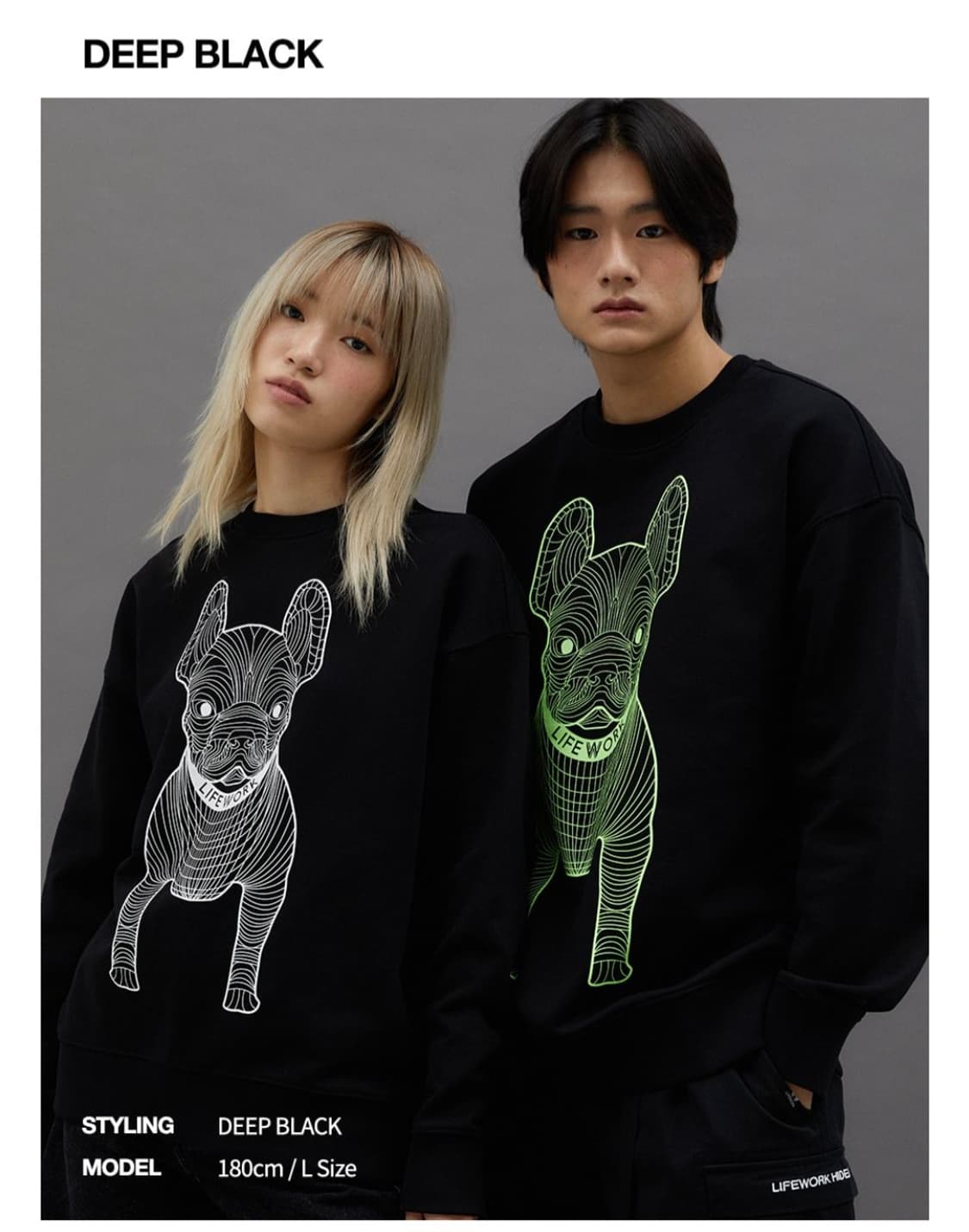 라이프워크 빅로고 맨투맨 상품이미지9