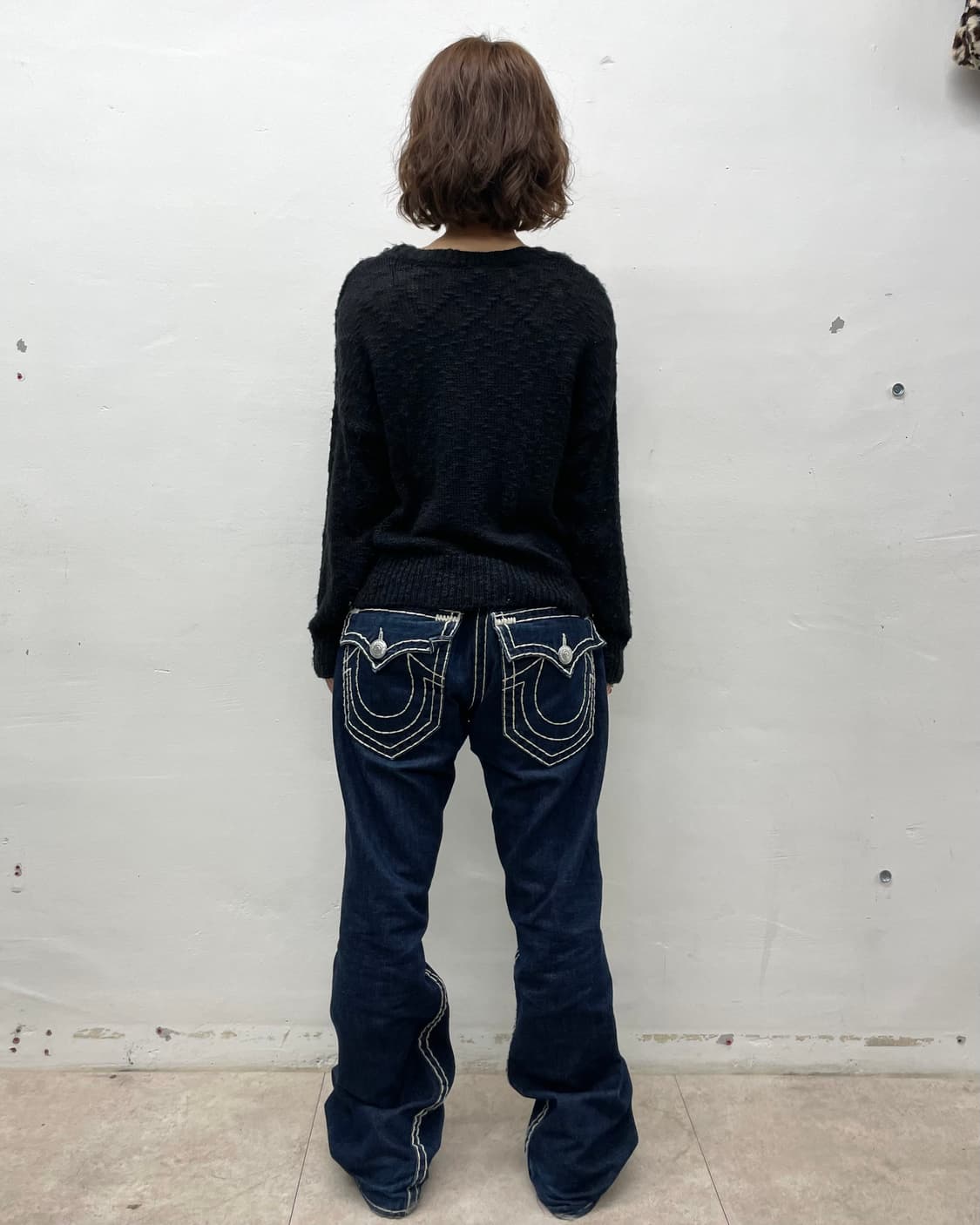 Studded bling heart black knitwear  상품이미지5