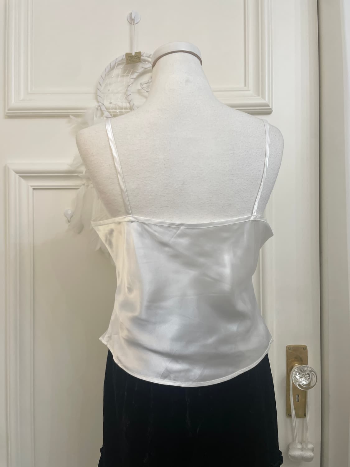 cream white beads point one button cardi 상품이미지10