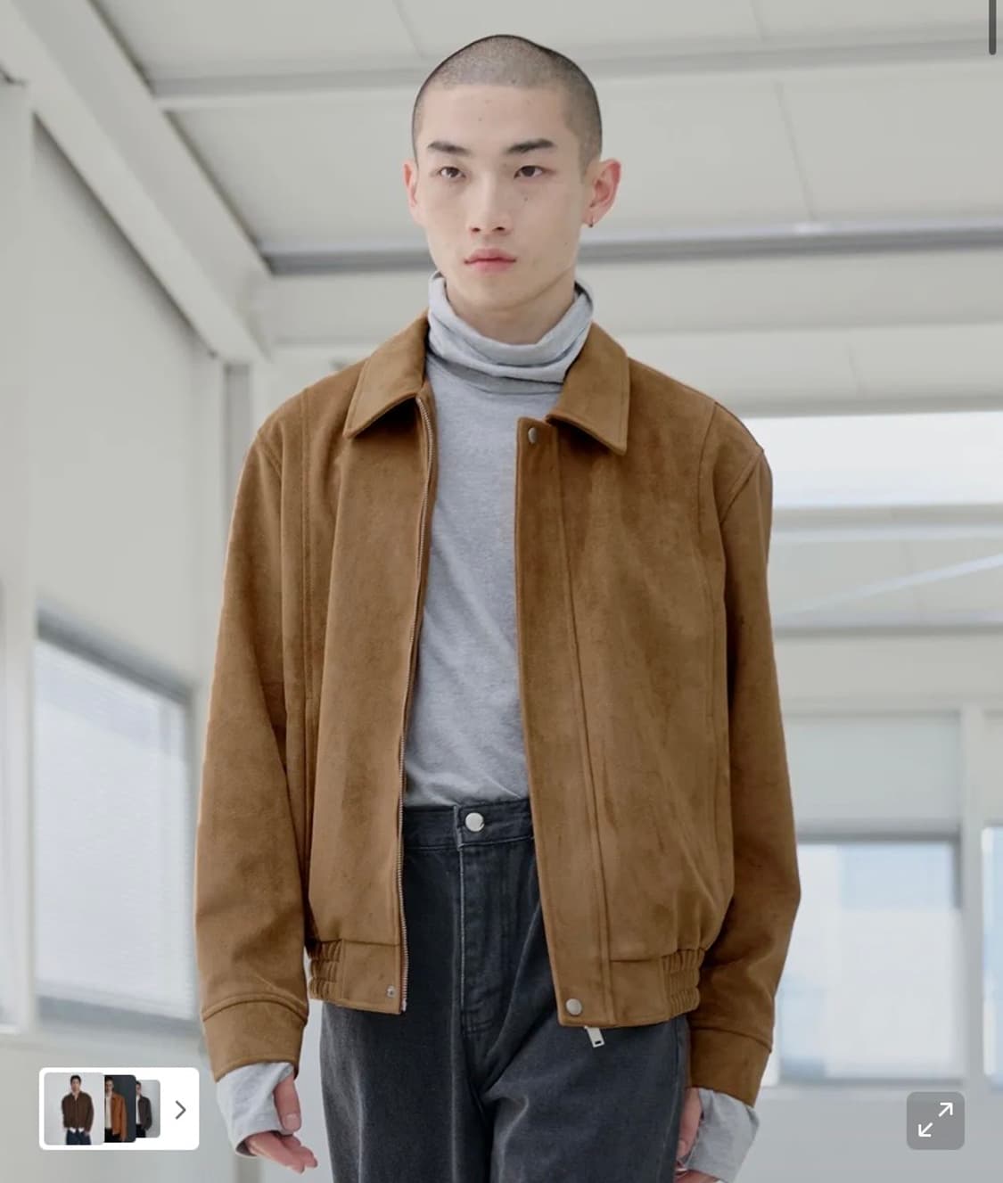 지플리시 스태틱 스웨이드 자켓 미디움[m] 상품이미지1