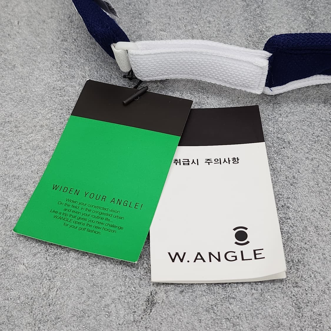 미착용 신품 와이드앵글 골프 썬캡 네이비 상품이미지9