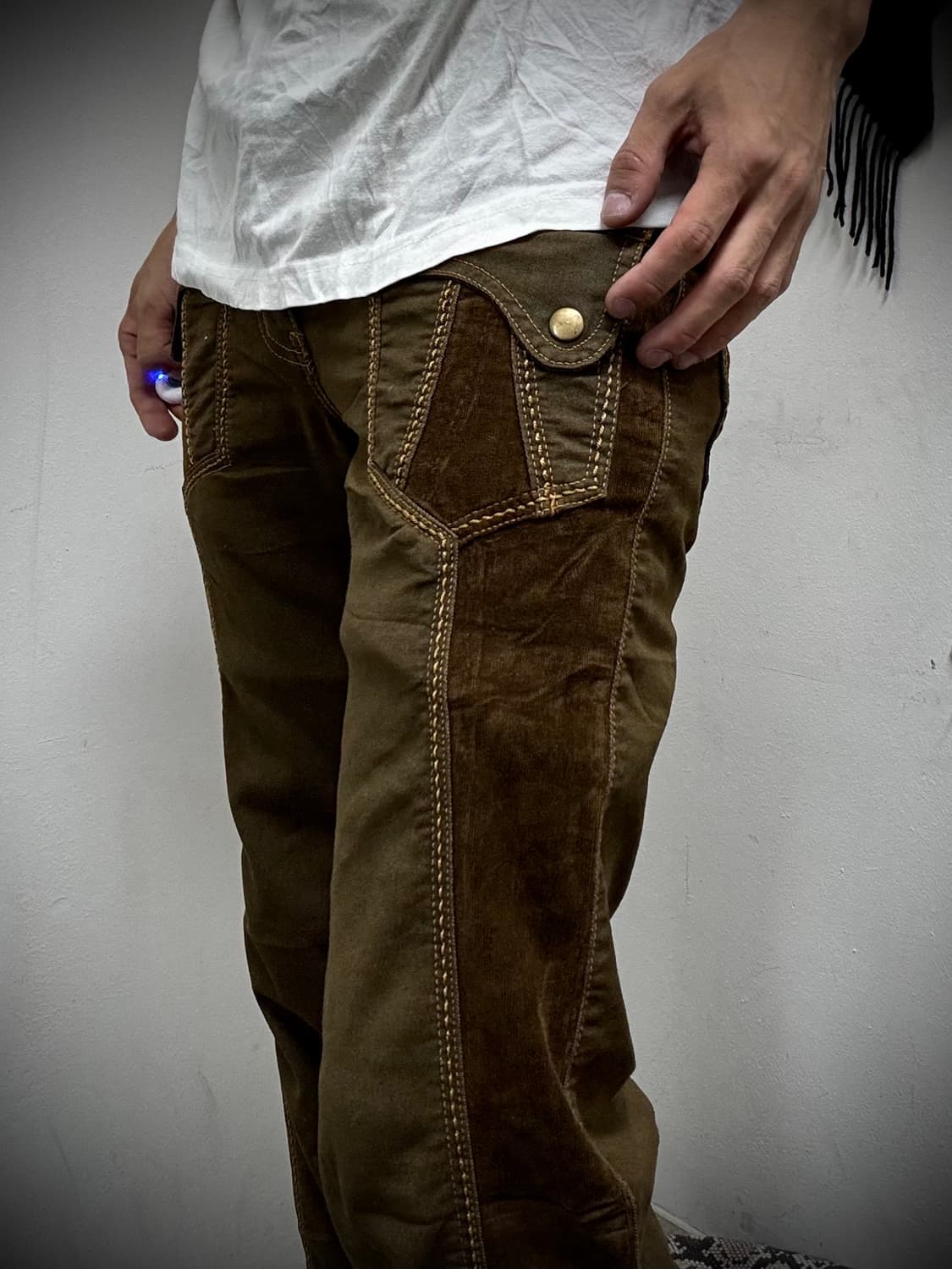 “Vintage” Western Mood Side Corduroy Det 상품이미지9