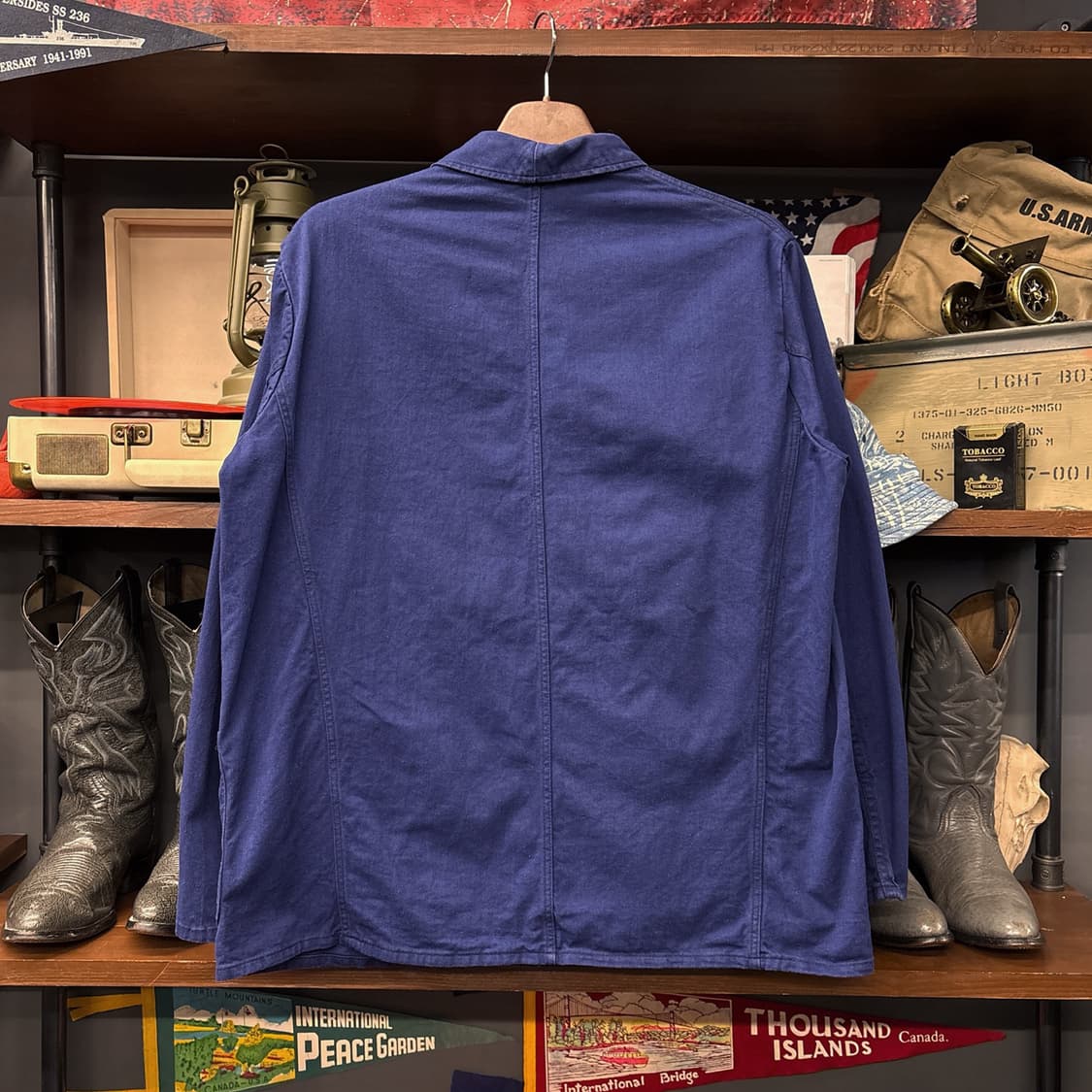 60~70s esteinco 독일생산 샌포라이징 프렌치 워크자켓 N711 상품이미지2