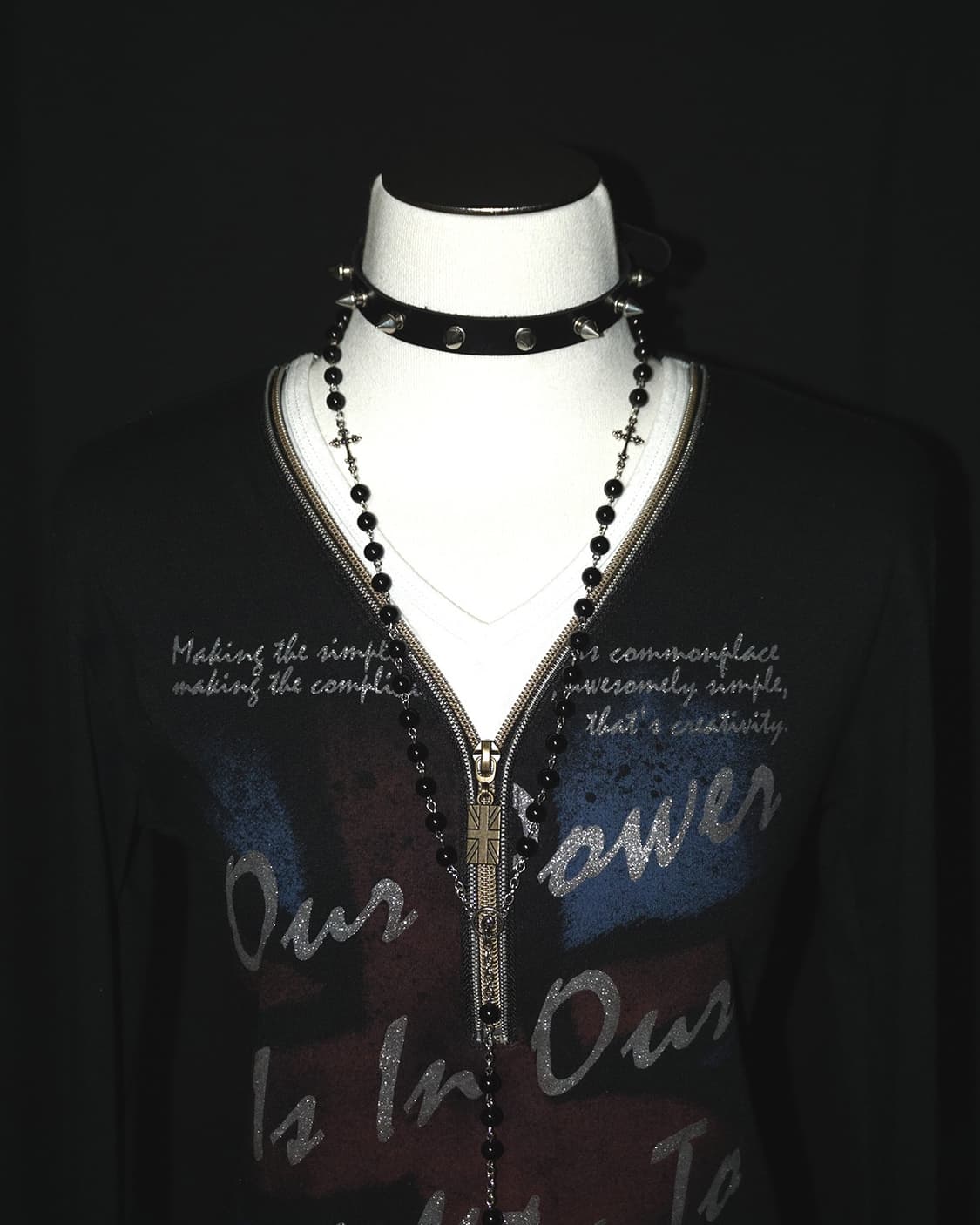 (euroyal) glitter lettering punk t  상품이미지3