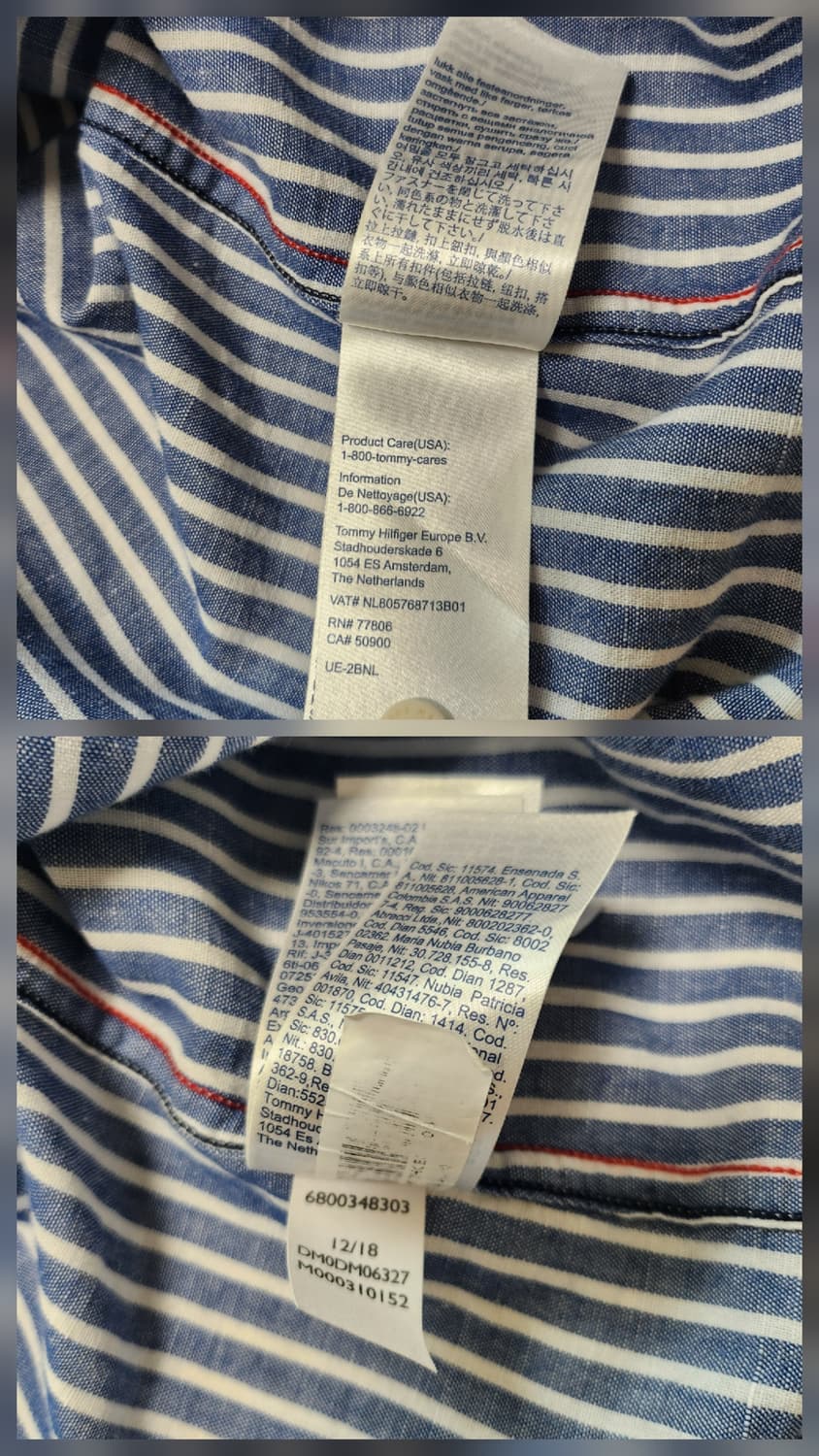 타미힐피거 진스 린넨긴팔셔츠 (M 상품이미지9