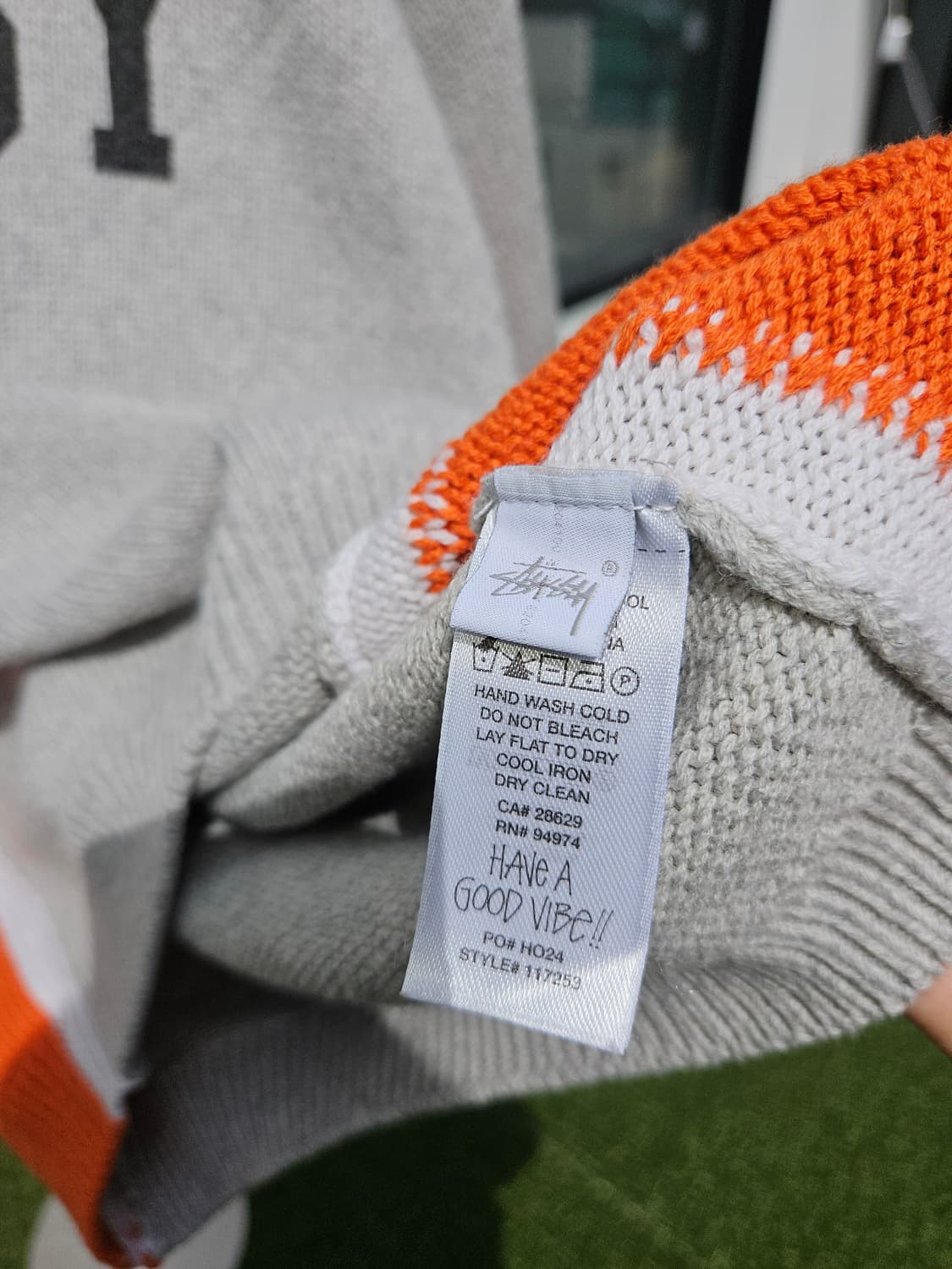 스투시 콘트라스트 크루넥 헤더 상품이미지5