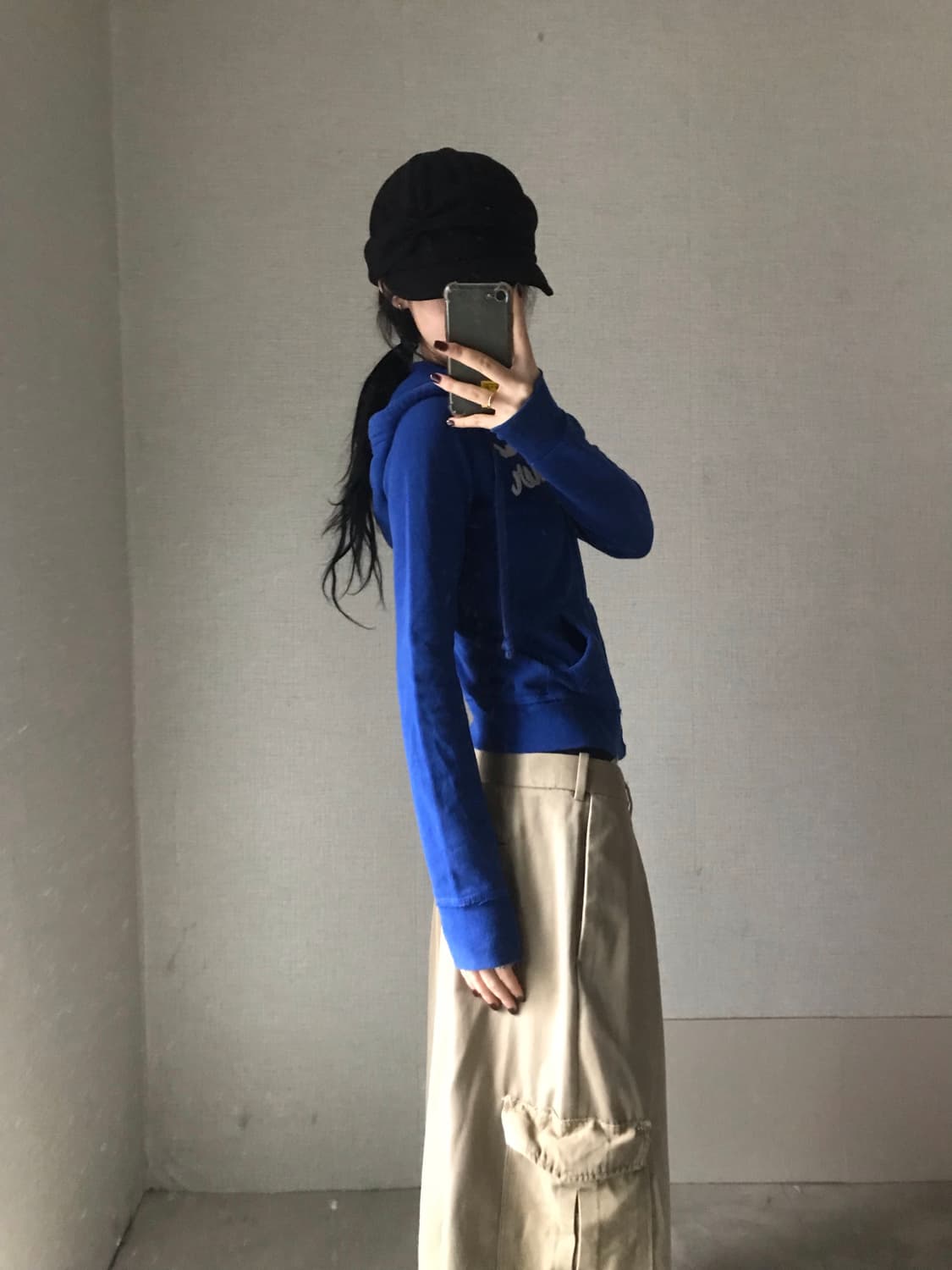 홀리스터 블루 슬림핏 후드집업 상품이미지3
