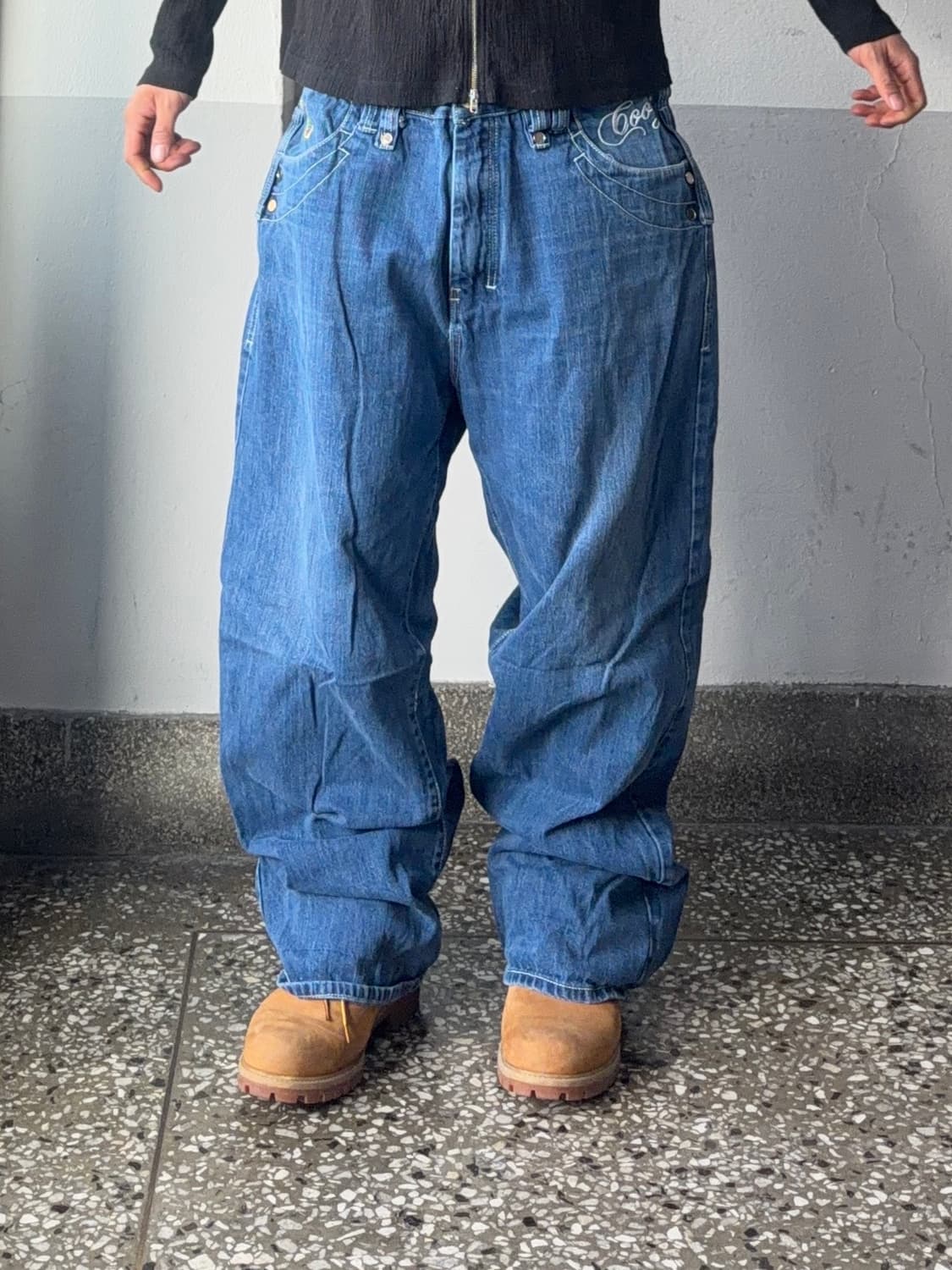 COOGI 자수 데님 팬츠 상품이미지3