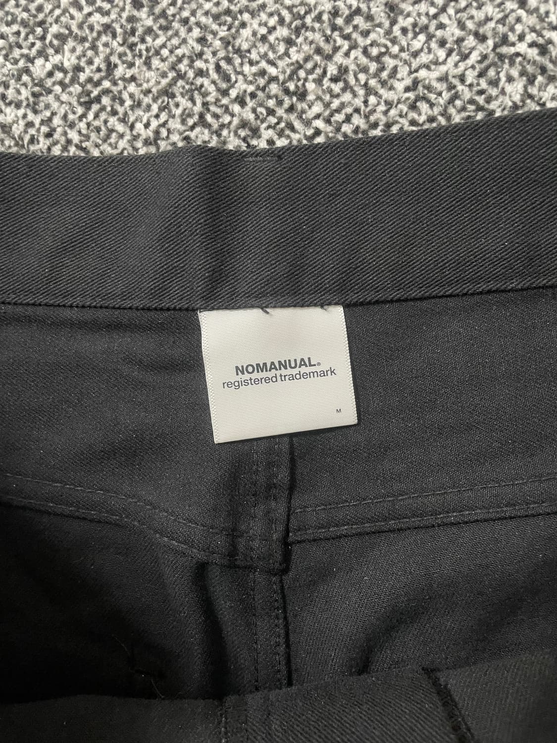 빈티지9. 노메뉴얼 S.L 와이드팬츠 스티치 포인트 데님팬츠 블랙 청바지 상품이미지2