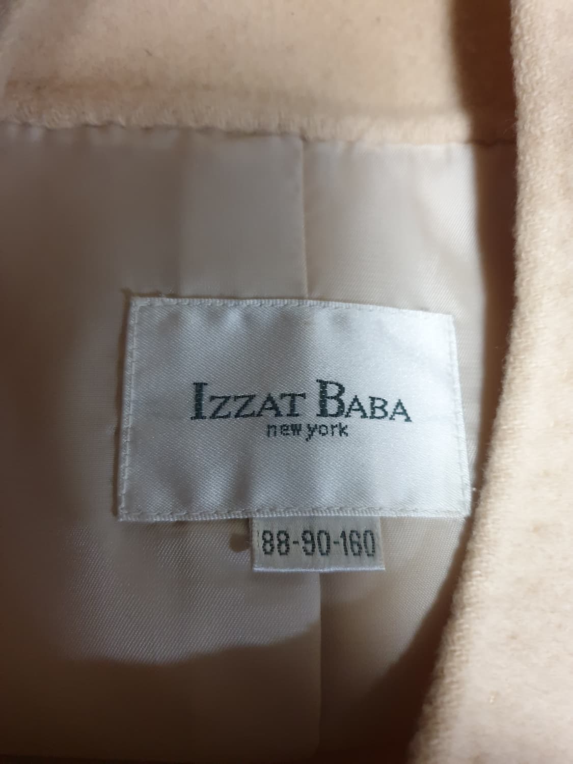 (단종매물) 아이잗바바 뉴욕 핸드메이드 라운드넥 울 자켓 베이지 (66) 상품이미지4