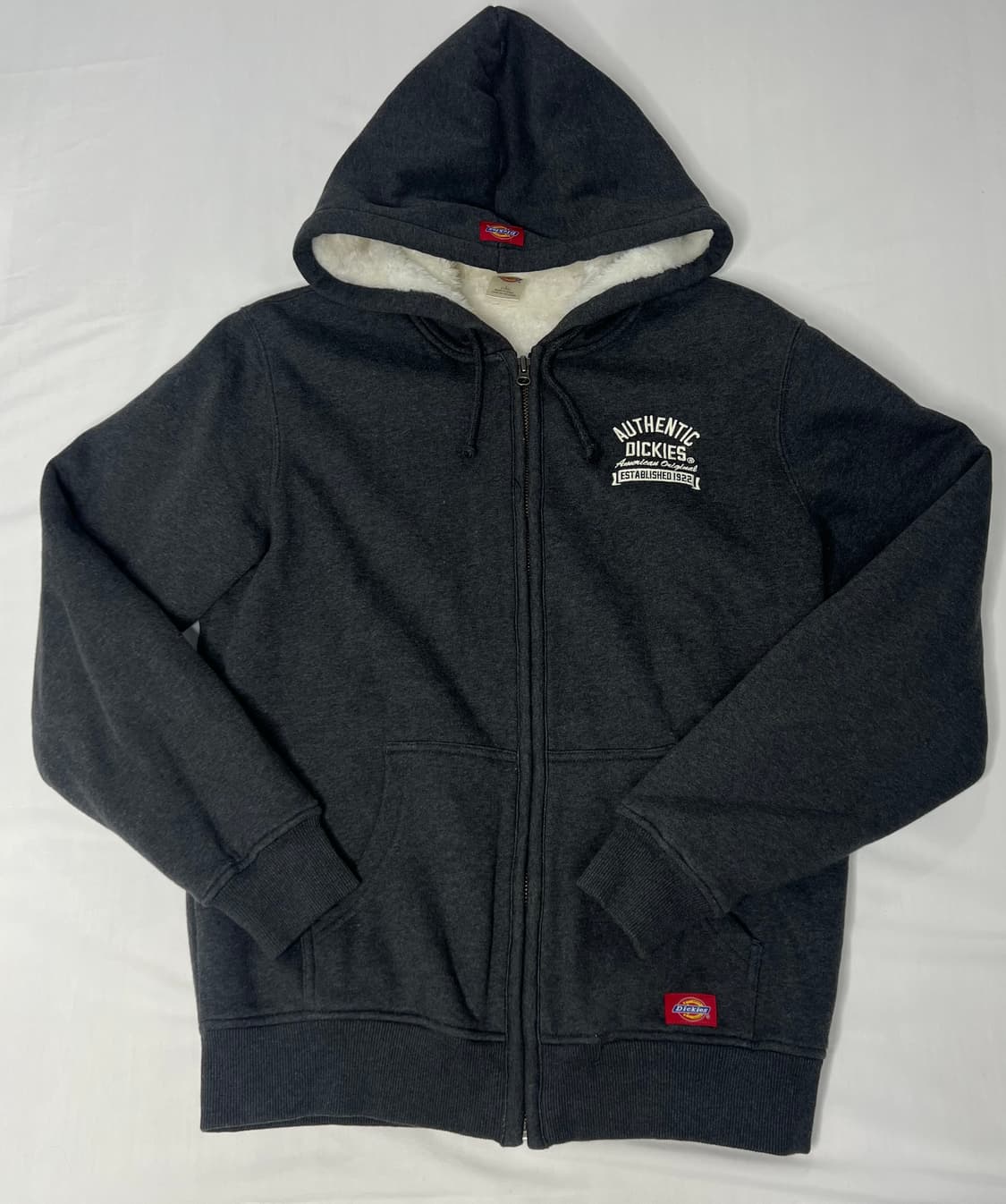 디키즈 기모 후드집업 차콜 상품이미지1