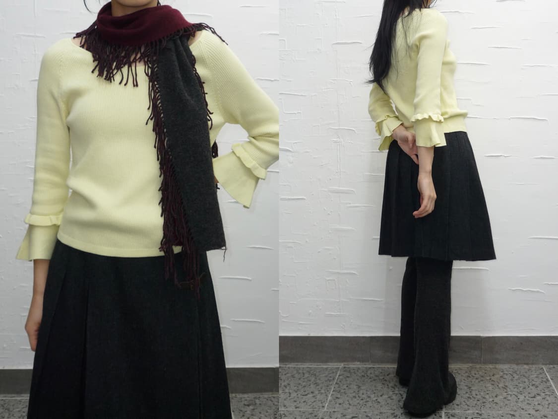 lemon frilled knit 상품이미지1