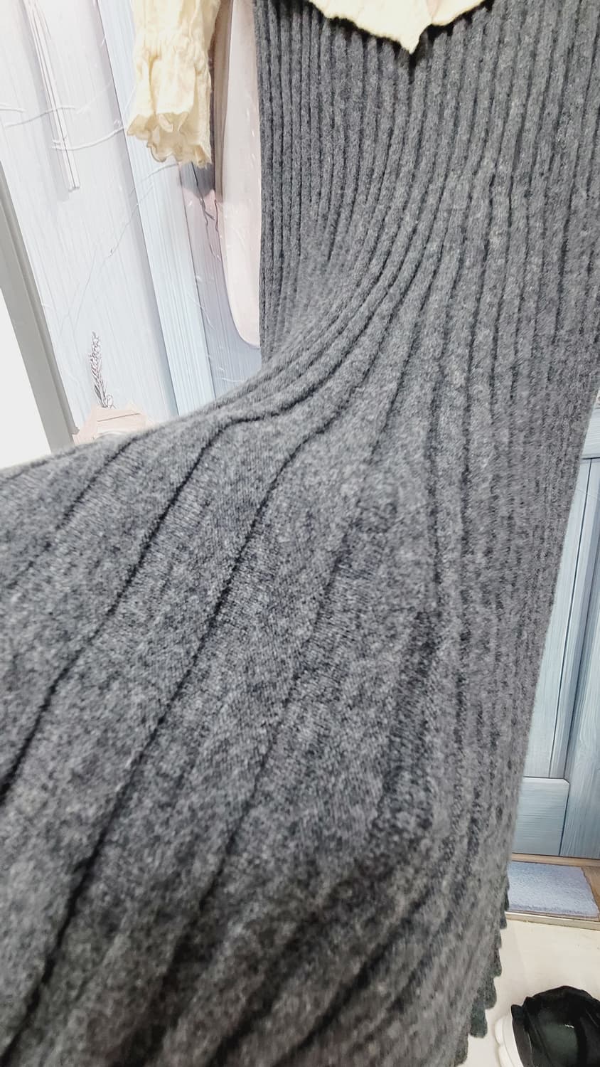 핸드메이트 케이블 니트. 수입 캐시미어 니트스커트 상품이미지8