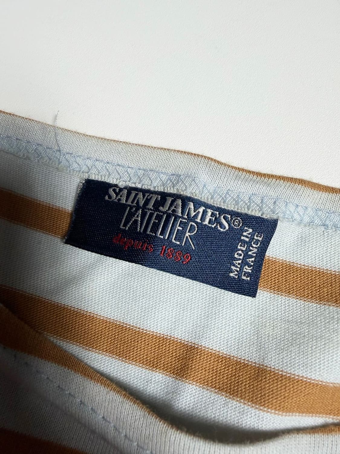 세인트제임스 21SS 로고 와펜 스트라이프 반팔 티셔츠 R2345 상품이미지6