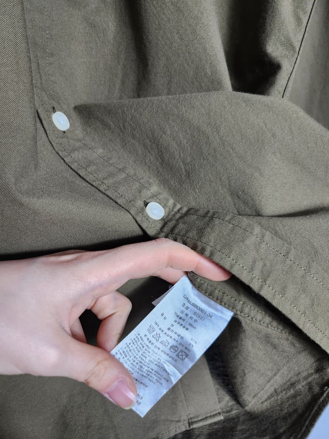 S 브룩스브라더스 솔리드 셔츠 상품이미지5