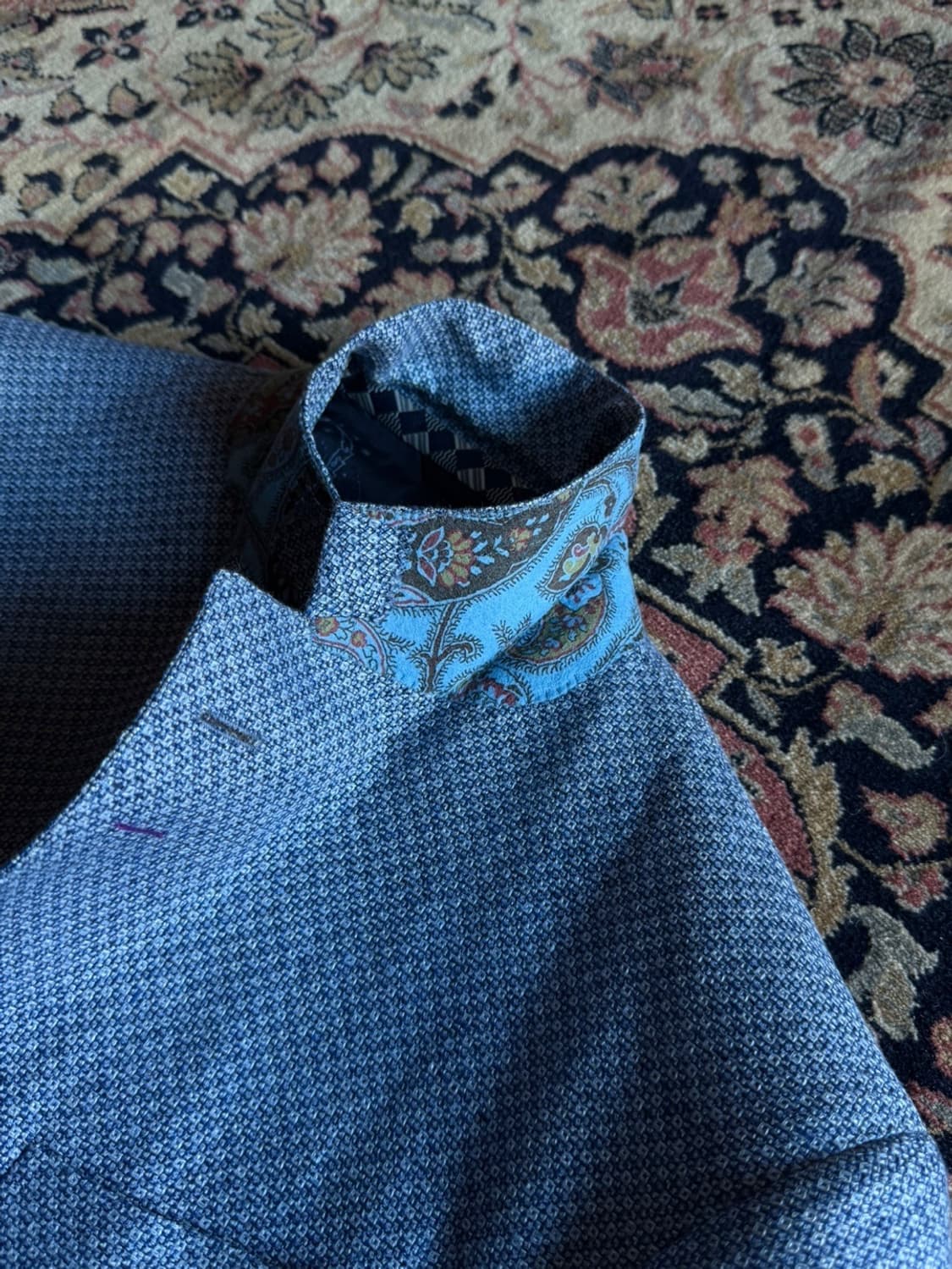 ETRO 에트로 사르토리아 워모 실크 테일러드 자켓 100 상품이미지6