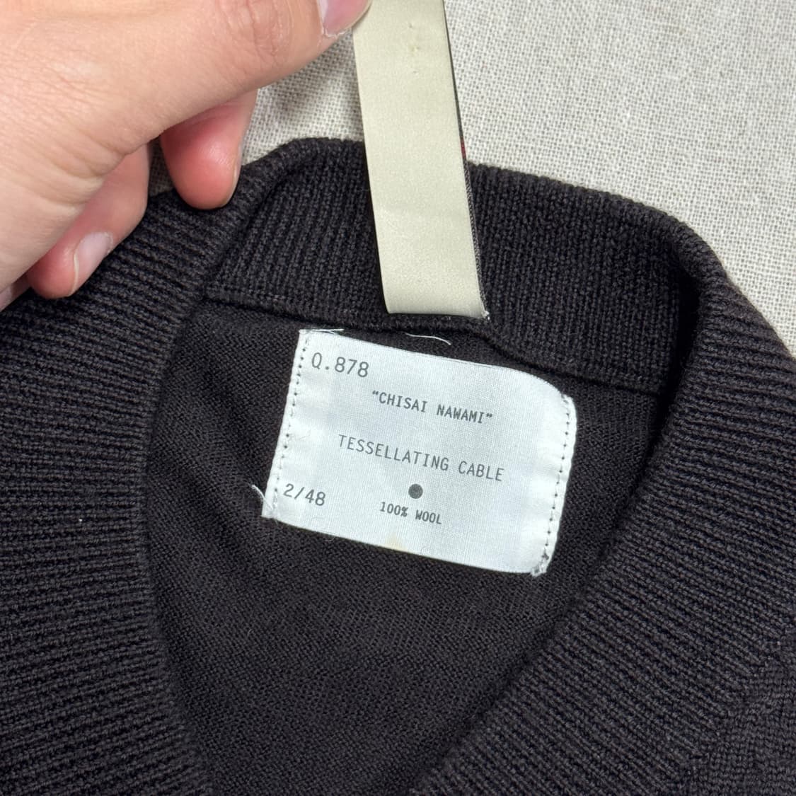 폴스미스 레드이어 암패치 브라운 울니트 M 상품이미지7