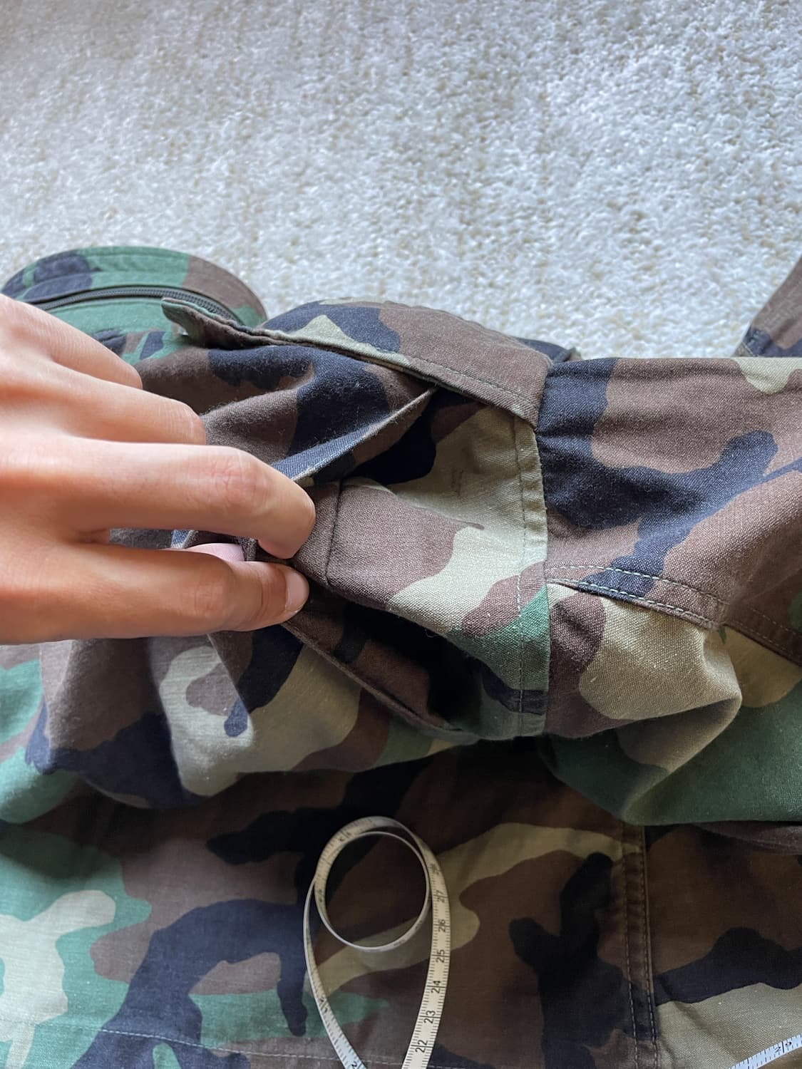 [미디움-숏] 미군 M65 오리지널 우드랜드 필드 자켓 새제품 컨디션 상품이미지9