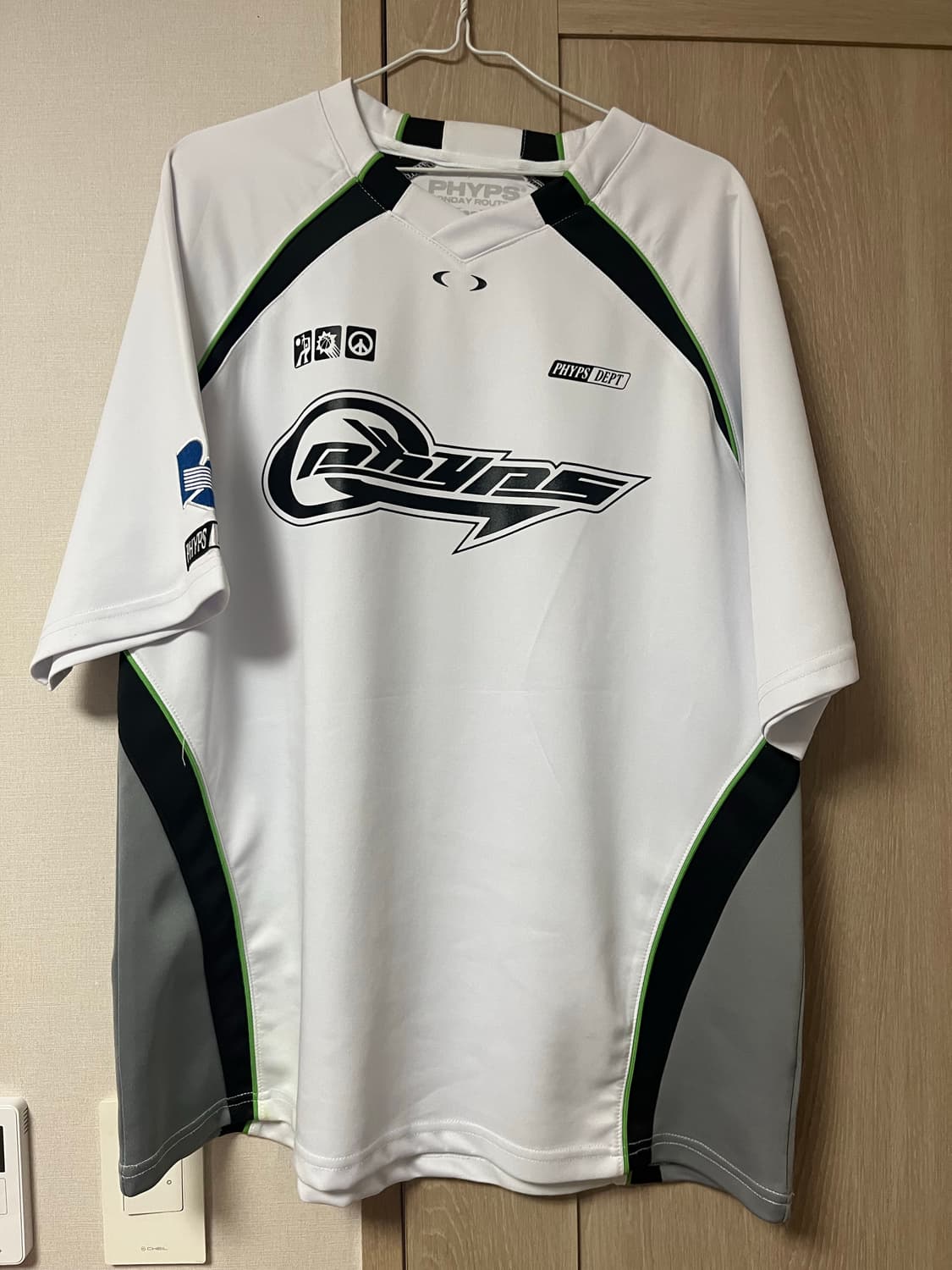 피지컬 디파트먼트 매쉬 모터사이클 래글런 반팔티셔츠_화이트 M 상품이미지2