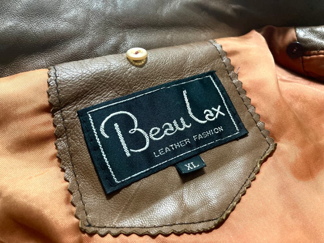 90s 램스킨 양가죽 A-2 레더 봄버 자켓 100-105 상품이미지5