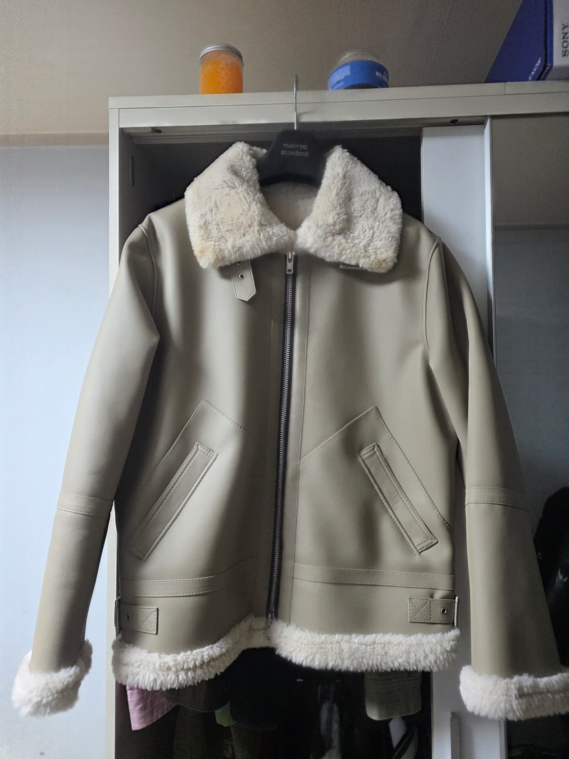 도프제이슨 솔리드 무톤 자켓 상품이미지1