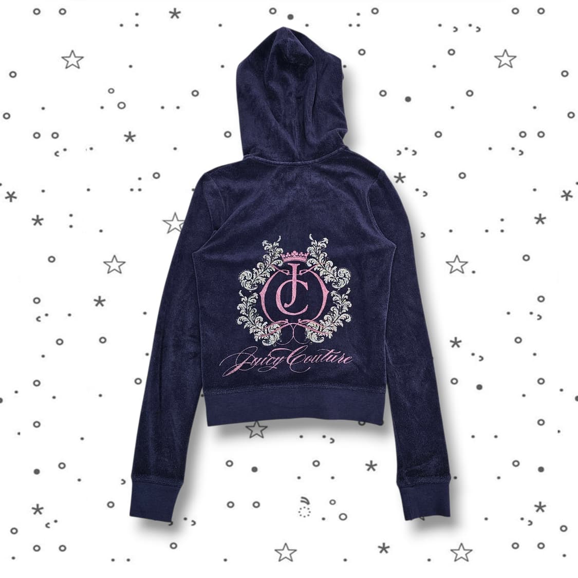 S JUICY COUTURE 네이비 테리 후드집업 상품이미지1