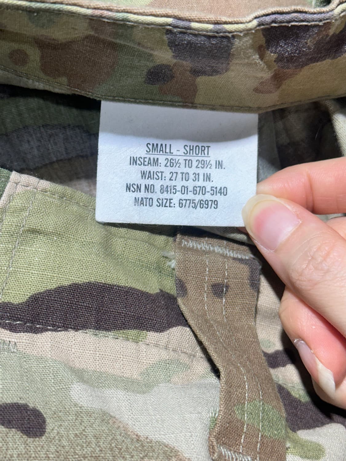 미군 멀티캠 하계용 팬츠 상품이미지8
